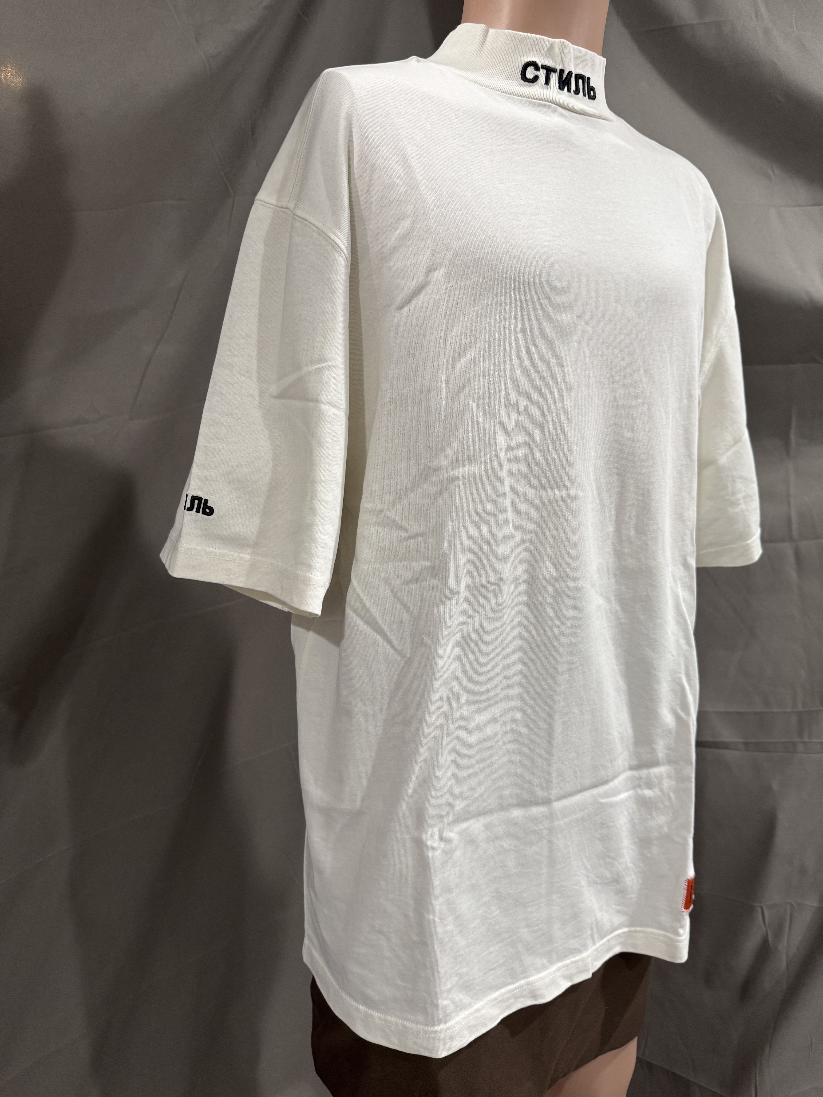 Heron Preston Heron Preston CTNMB Short-Sleeve Turtleneck White/Black Size US M / EU 48-50 / 2 - 2 Thumbnail