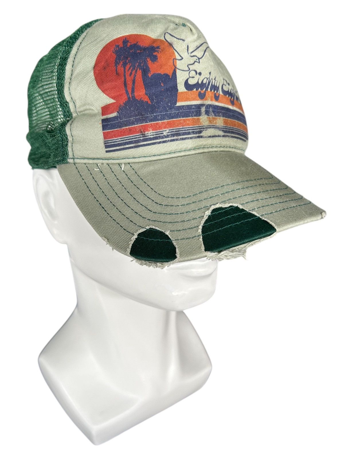 Japanese Brand × Kapital × Vintage Distressed Vtg Eighty Eighty tees Hats Rare adjustable size Size ONE SIZE - 1 Thumbnail