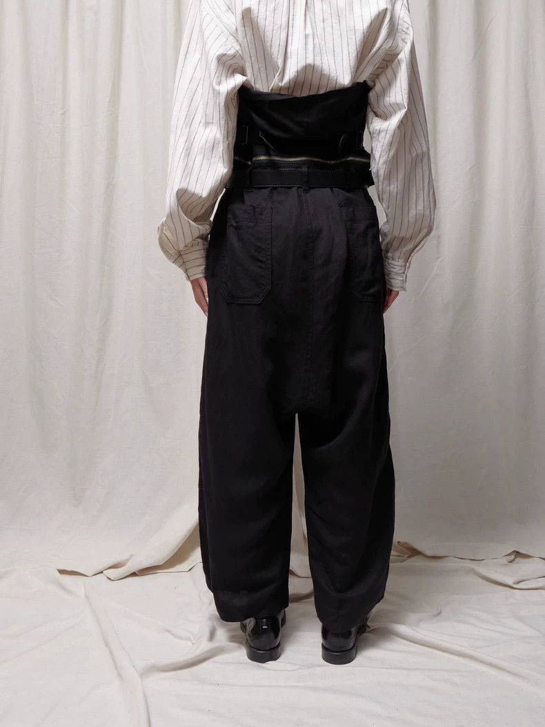 Y's Y's Black Tencel blend bandeau jumpsuit Size 25" / US 0 / IT 36 - 4 Thumbnail