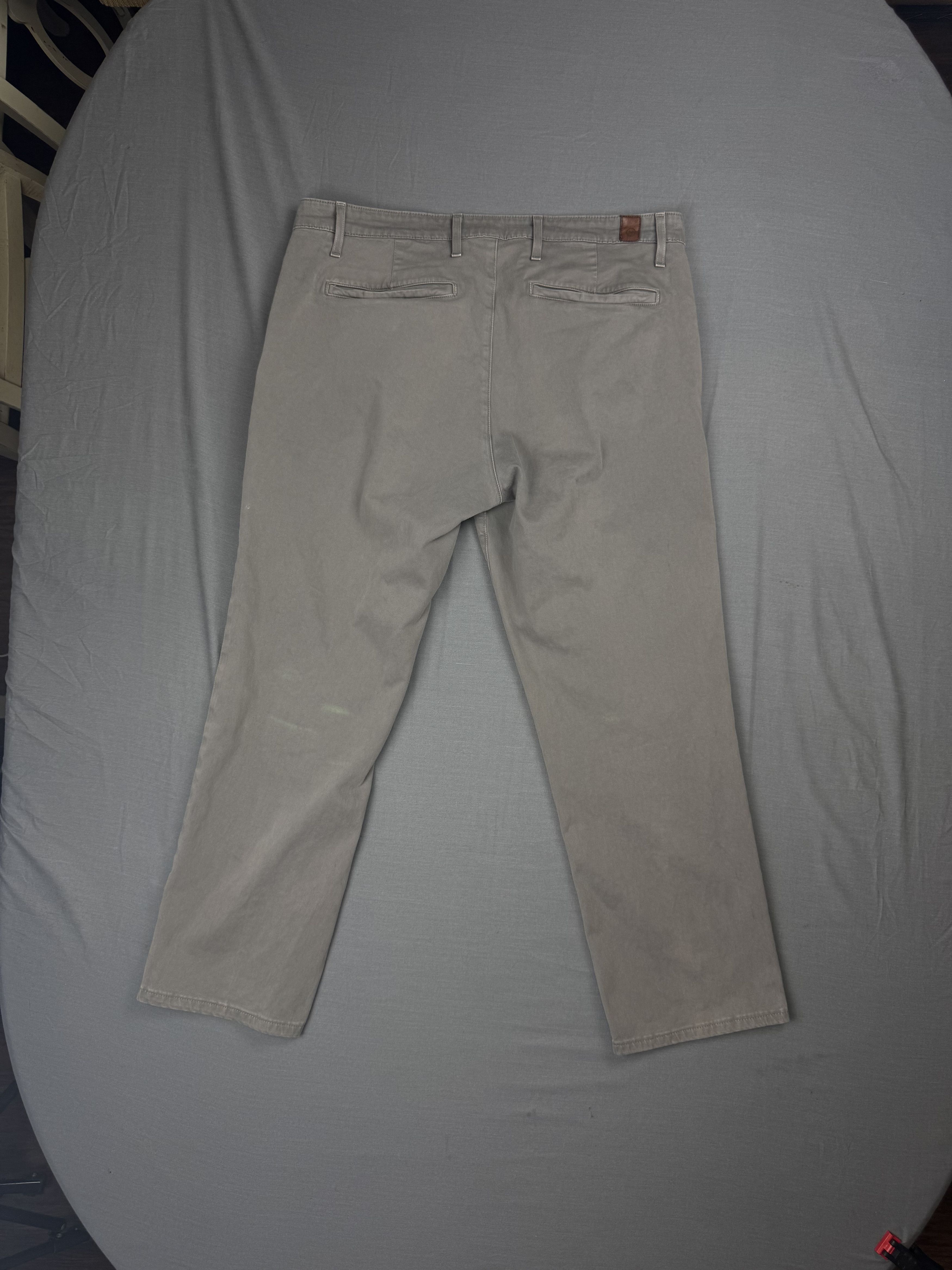 AG Adriano Goldschmied AG Adriano Goldschmied The Lux Khaki Tailored Pants 34x28 Size US 34 / EU 50 - 3 Thumbnail