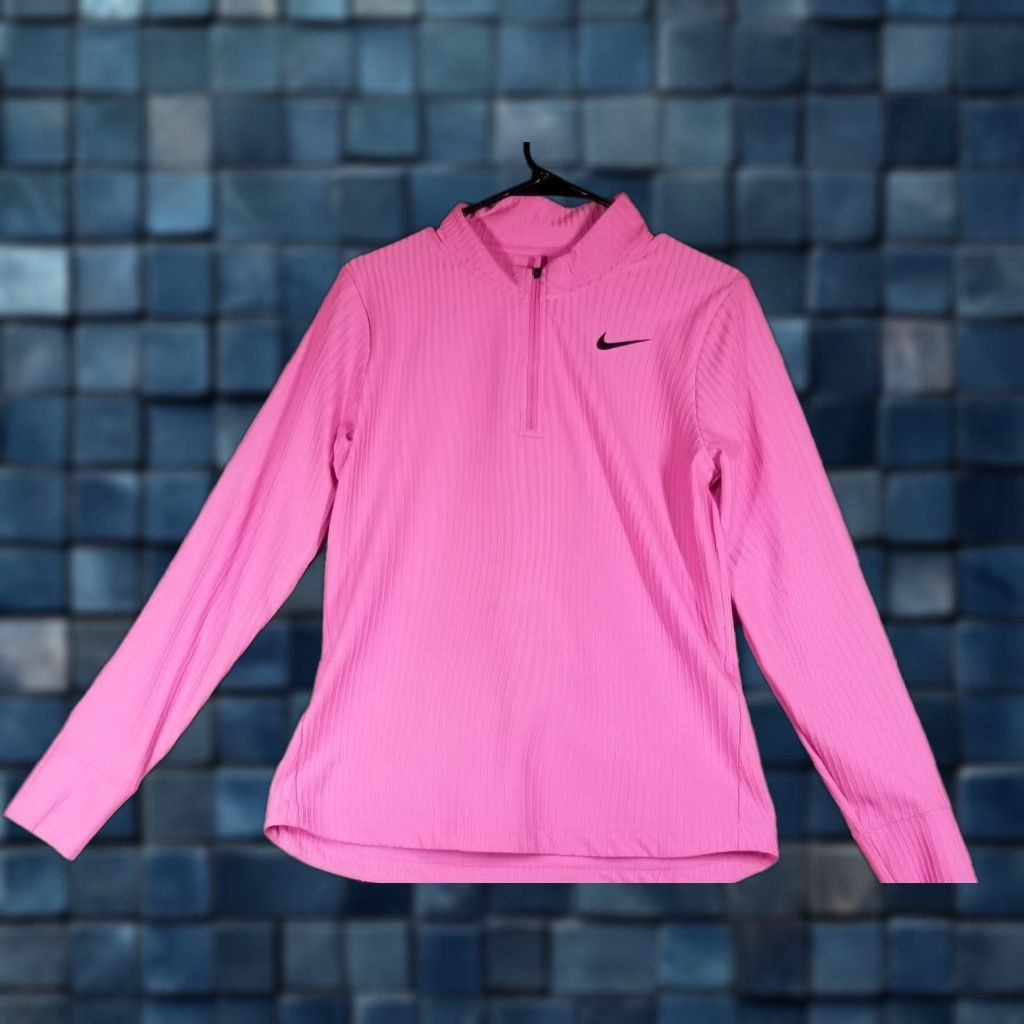 Nike Nike ADV Tour 1/2 Zip Golf Top Woman Small Pink FD5627 Rare Unreleased Sample Size S / US 4 / IT 40 - 1 Thumbnail