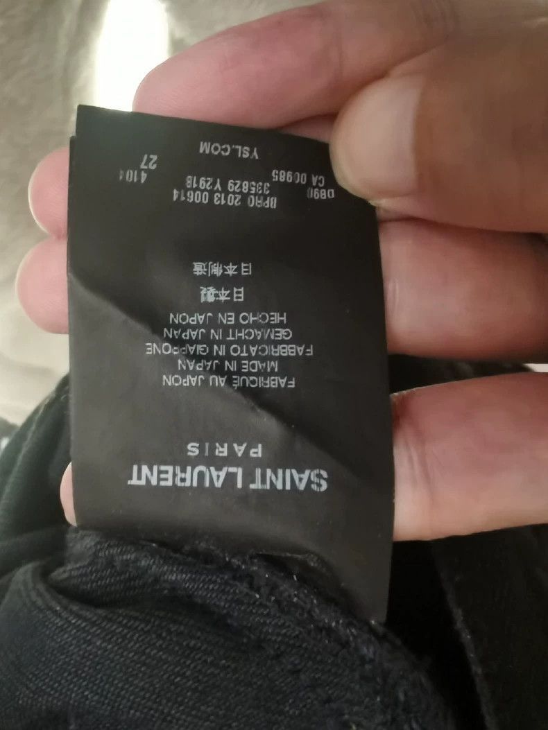 Saint Laurent Black Distressed Jeans-2507