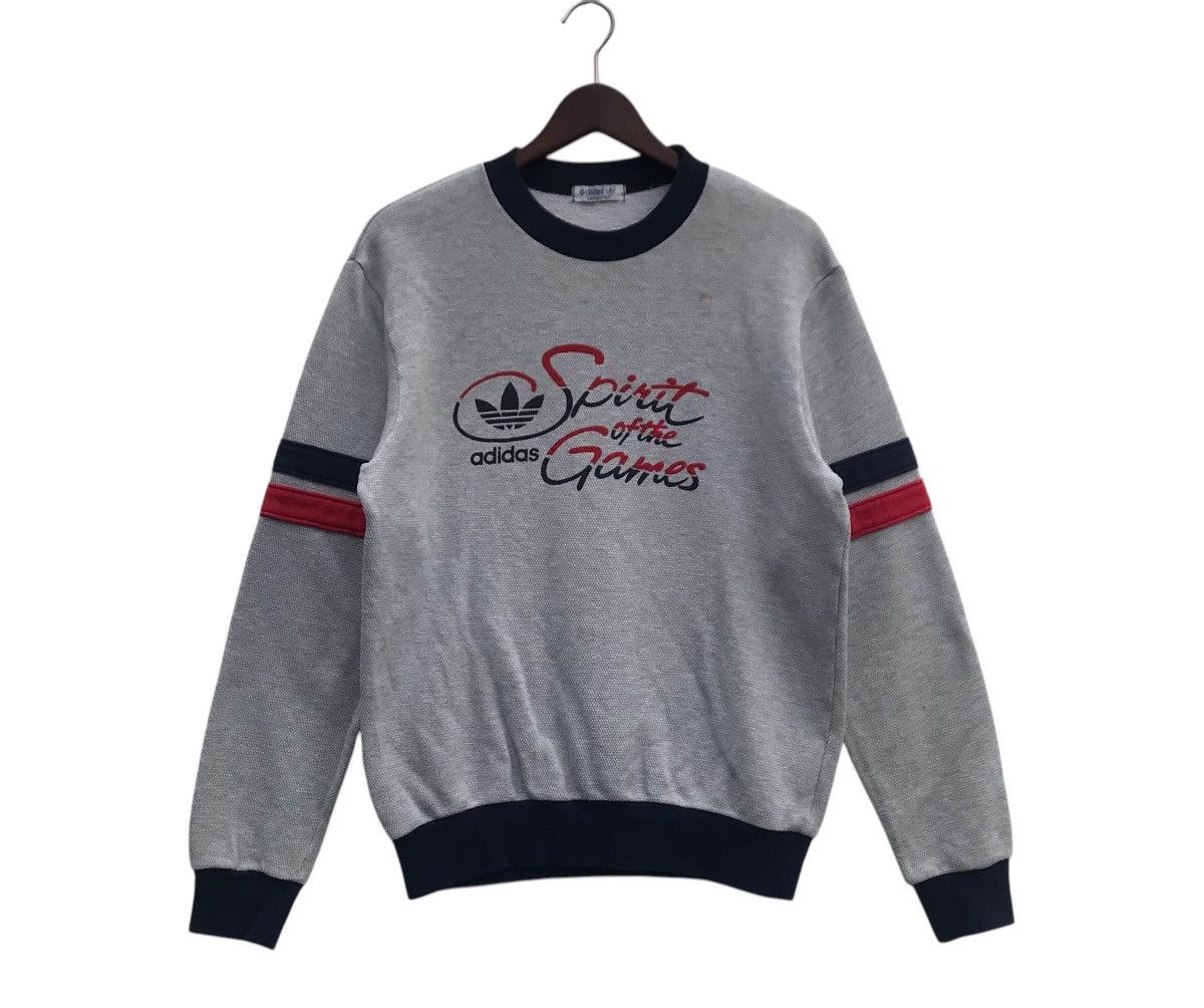 Vintage Vintage 90s Adidas Japan Sweatshirt ( STAINS ) Size US M / EU 48-50 / 2 - 1 Thumbnail