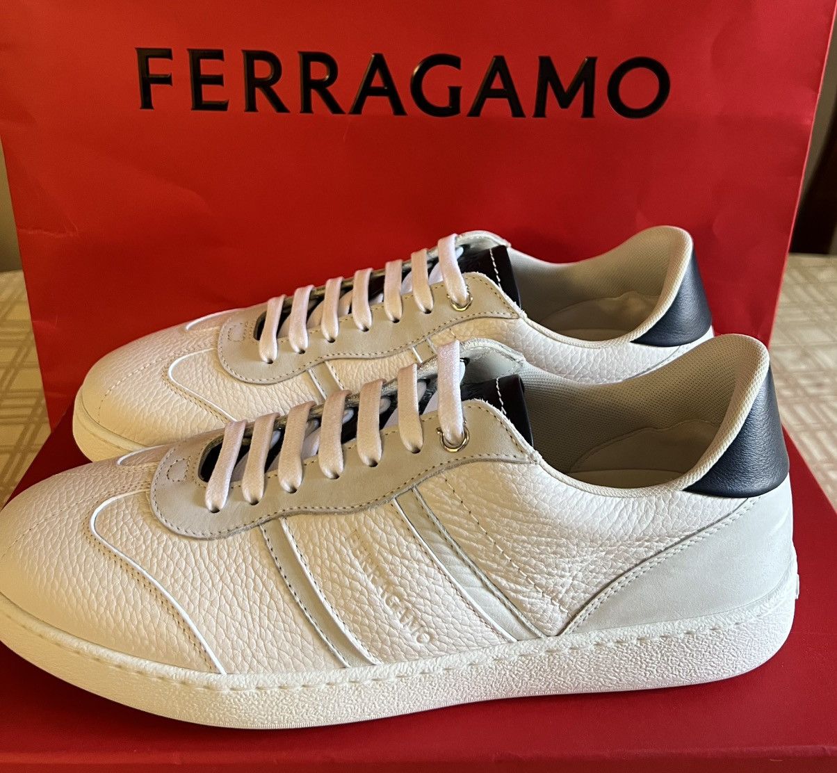 Salvatore Ferragamo Ferragamo Low top sneaker with signature Achille Size US 7.5 / EU 40-41 - 7 Thumbnail