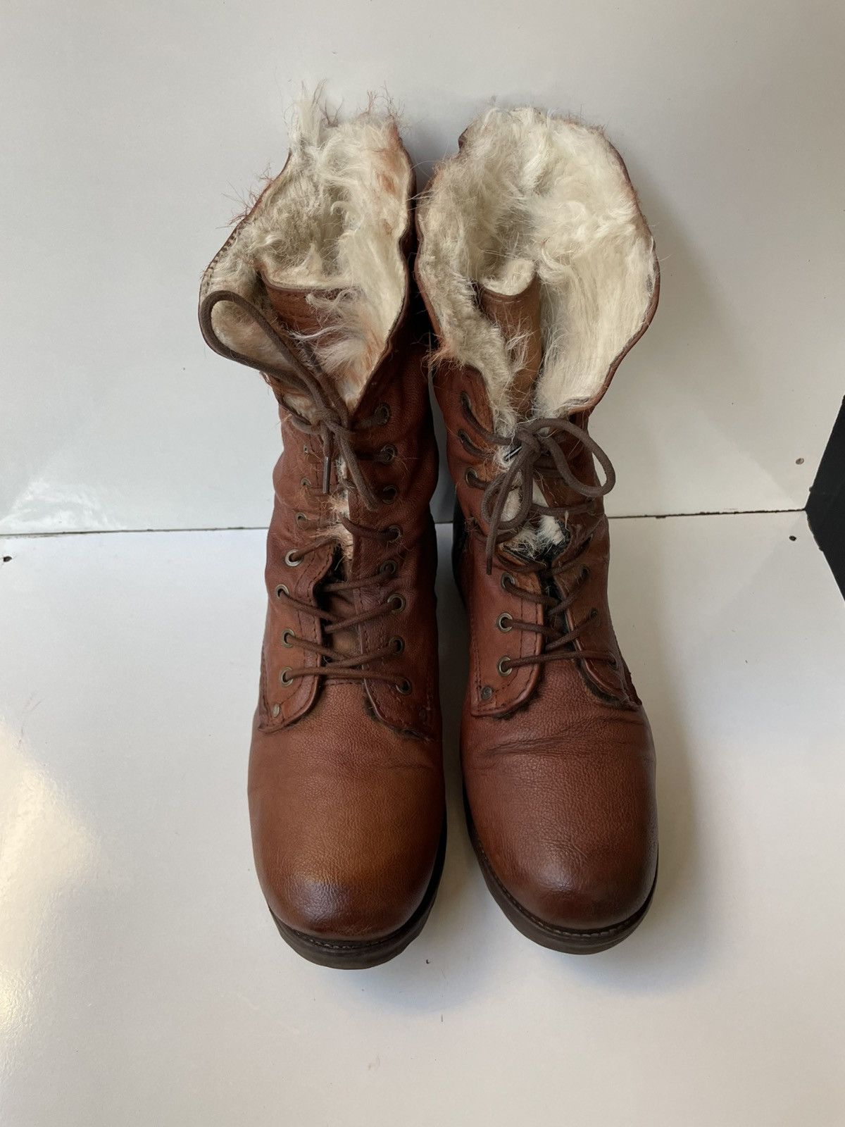 A.S.98 A.S.98 Airstep Fur Leather Brown Boots EUR 41 / USA 9.5-10 Size US 10 / IT 40 - 3 Thumbnail