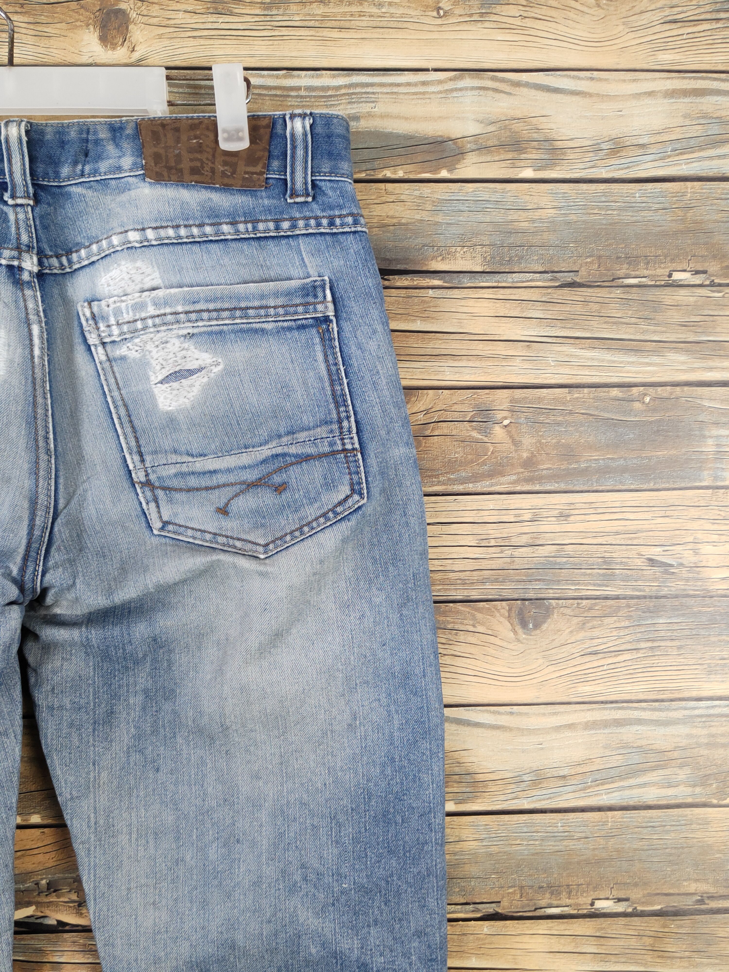 Diesel Diesel Blue Distressed Ripped denim Jeans #W1836 Size US 32 / EU 48 - 10 Thumbnail