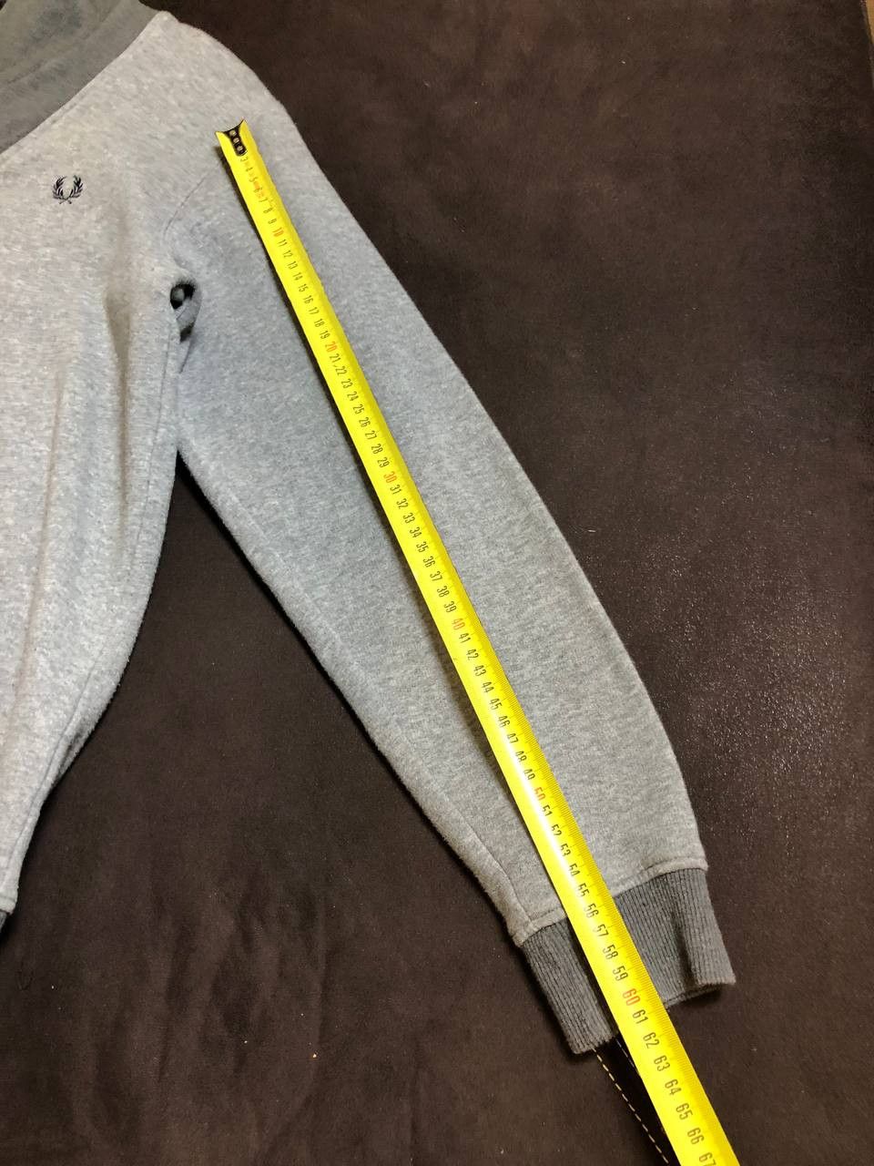 Fred Perry Fred Perry M6258 Sweatshirt Men's Gray Melange Scarf Logo Size US L / EU 52-54 / 3 - 8 Thumbnail