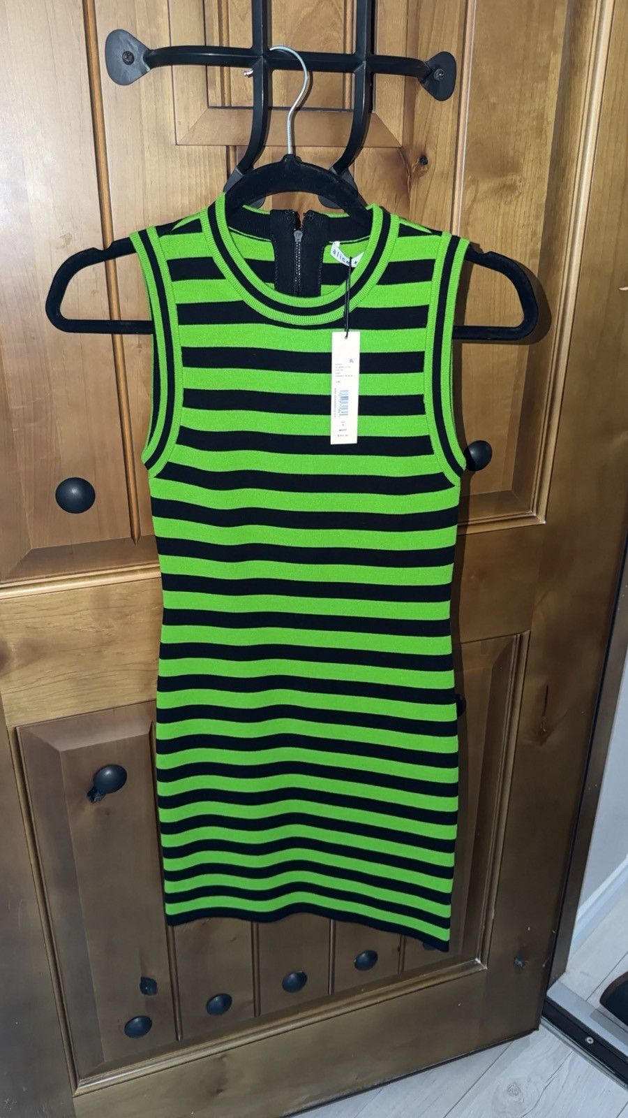 Alice+Olivia Landi Striped Mini Dress