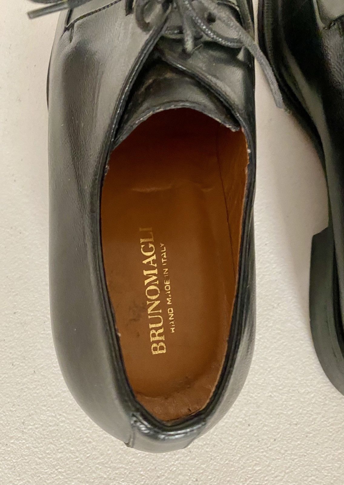 Bruno Magli Bruno Magli Made in Italy Black Leather Split Toe Derby 11 M Size US 11 / EU 44 - 3 Thumbnail