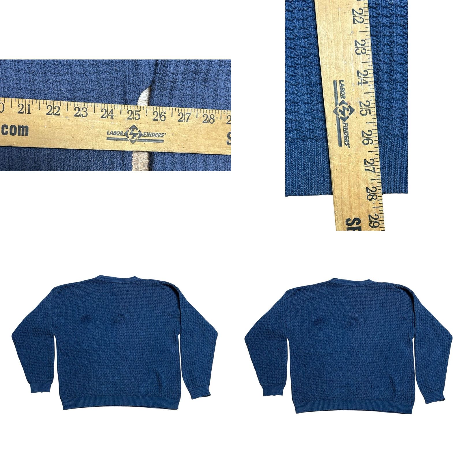 Van Heusen VINTAGE Van Heusen Pullover Blue Knit Sweater L Regular Cotton Crew Neck Men USA 90s Golf Casual Winter Fall Spring嬉 Size US L / EU 52-54 / 3 - 8 Thumbnail