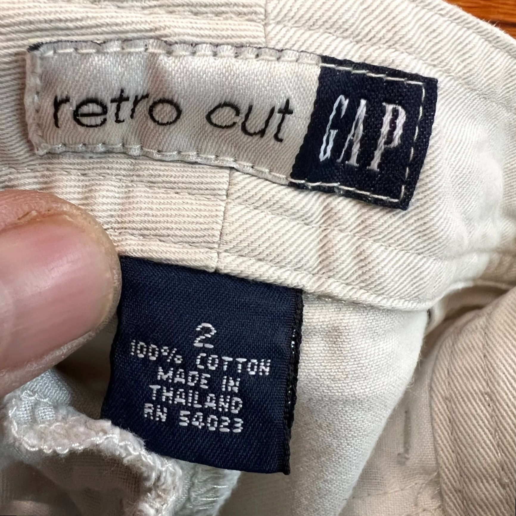 Gap VINTAGE Gap Womens Casual Regular Cropped Stretch Beige Dress Pants Size 2 Size 26" / US 2 / IT 38 - 7 Thumbnail