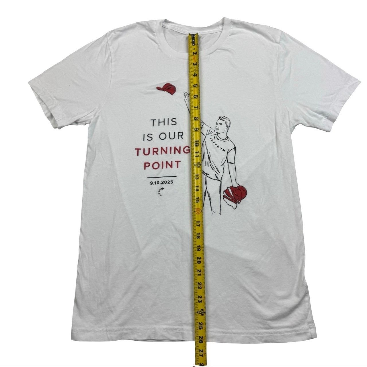 Other Turning Point Charlie Kirk Men’s S/S Cotton T-Shirt White • Size US M / EU 48-50 / 2 - 4 Thumbnail