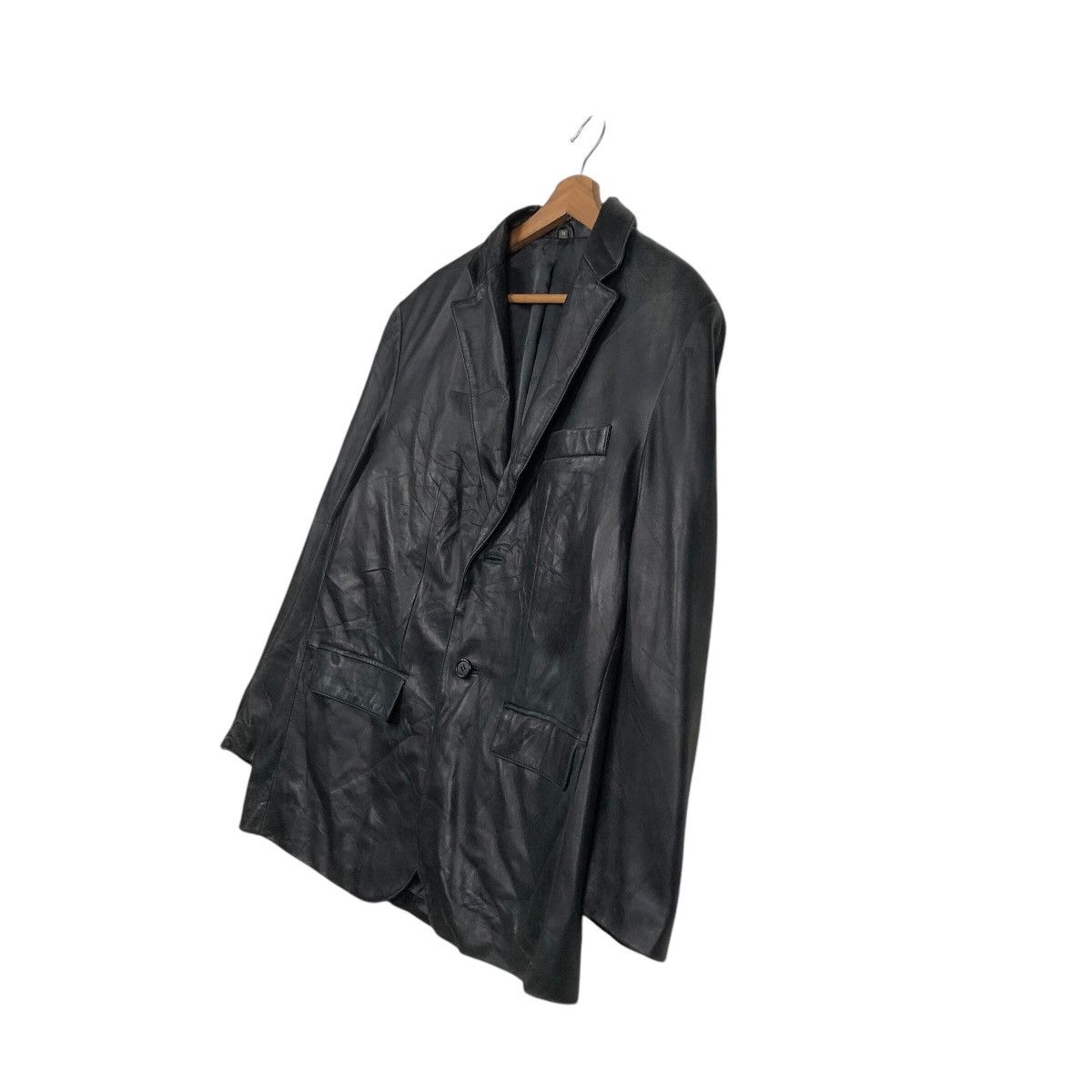 Japanese Brand 📌Vintage Chore Leather Jacket Biker Nichiwa Issey Miyake Size US M / EU 48-50 / 2 - 3 Thumbnail