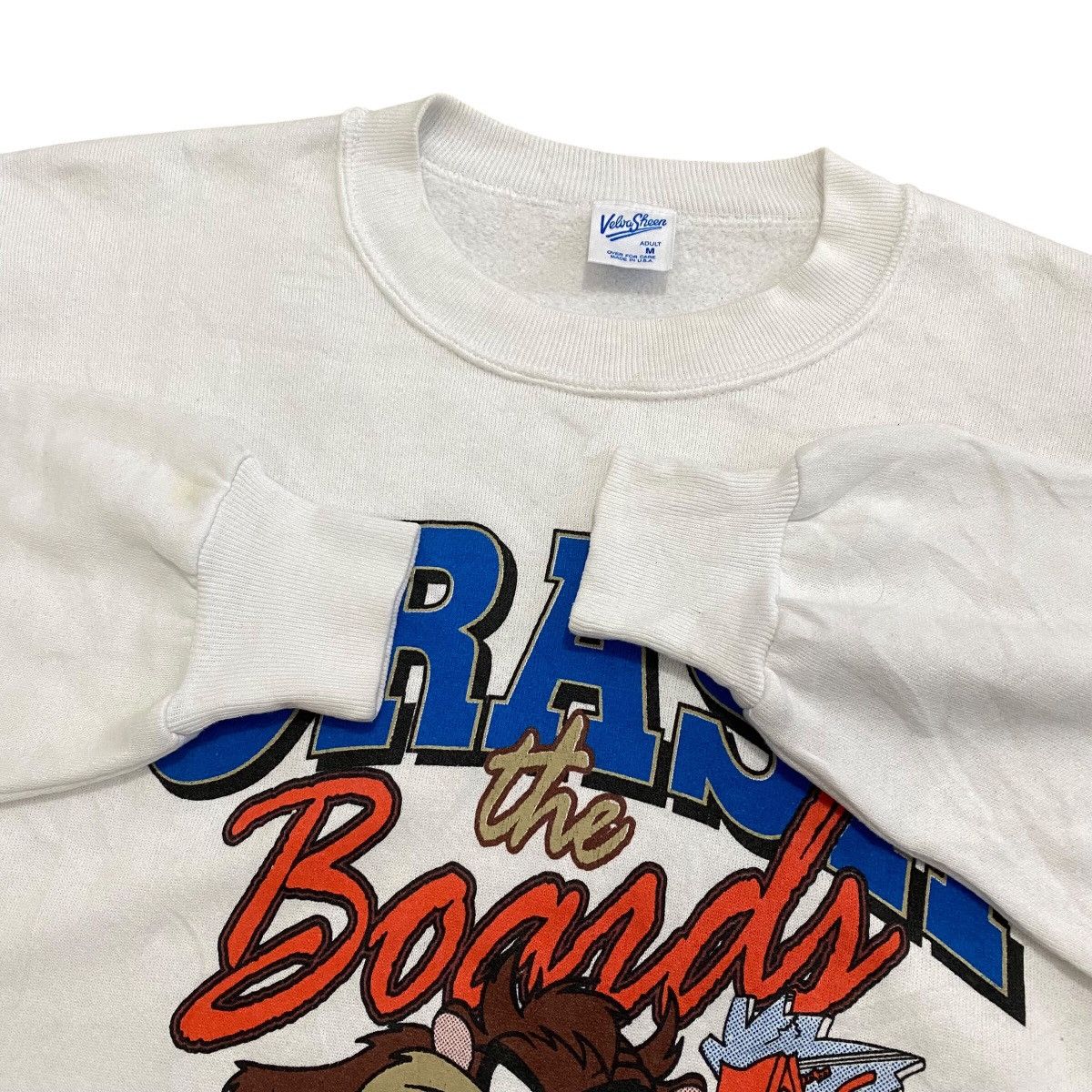 Cartoon Network × Vintage × Warner Bros Vintage Tasmanian Devil Crash The Boards Sweatshirt Size US M / EU 48-50 / 2 - 5 Thumbnail