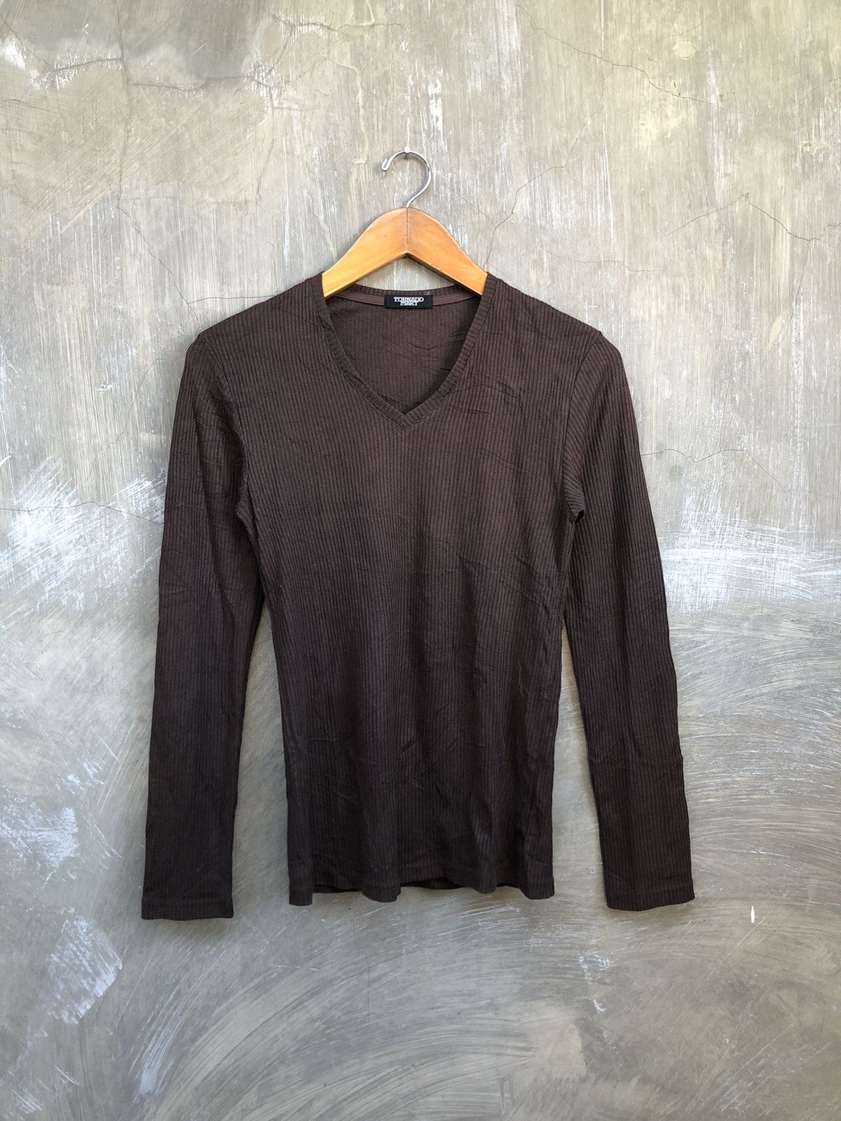 Tornado Mart Tornado Mart Brown Long Sleeve T-shirt Size US M / EU 48-50 / 2 - 1 Thumbnail