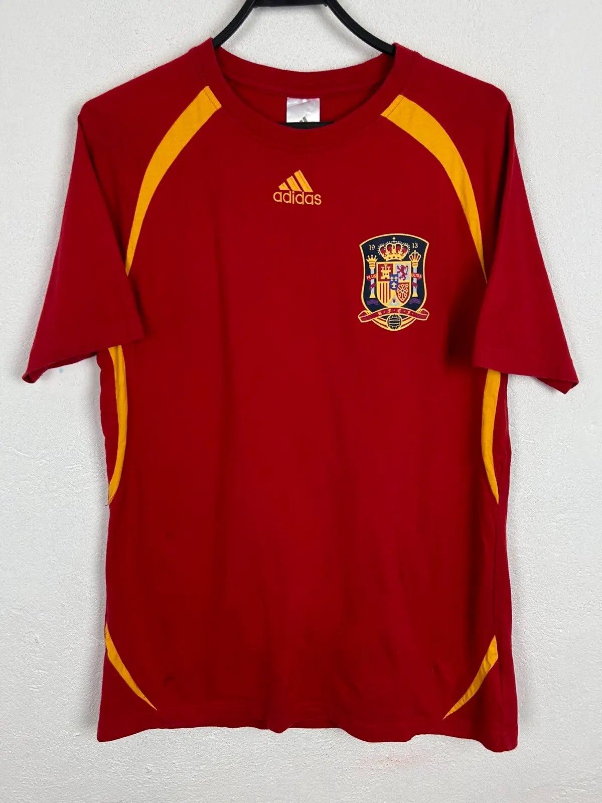 Adidas 00s Vintage Adidas Spain #7 David Villa Short Sleeve T-Shirt Size US XL / EU 56 / 4 - 2 Thumbnail