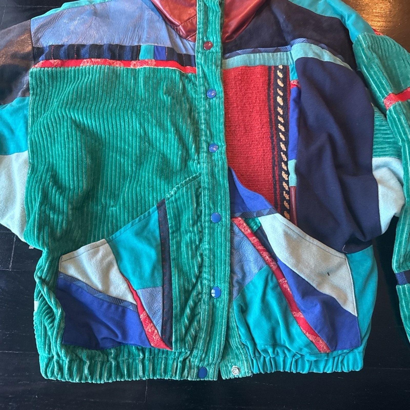 Other Vintage Santa Fe recreations Patchwork Jkt with Fringe Size M / US 6-8 / IT 42-44 - 3 Thumbnail