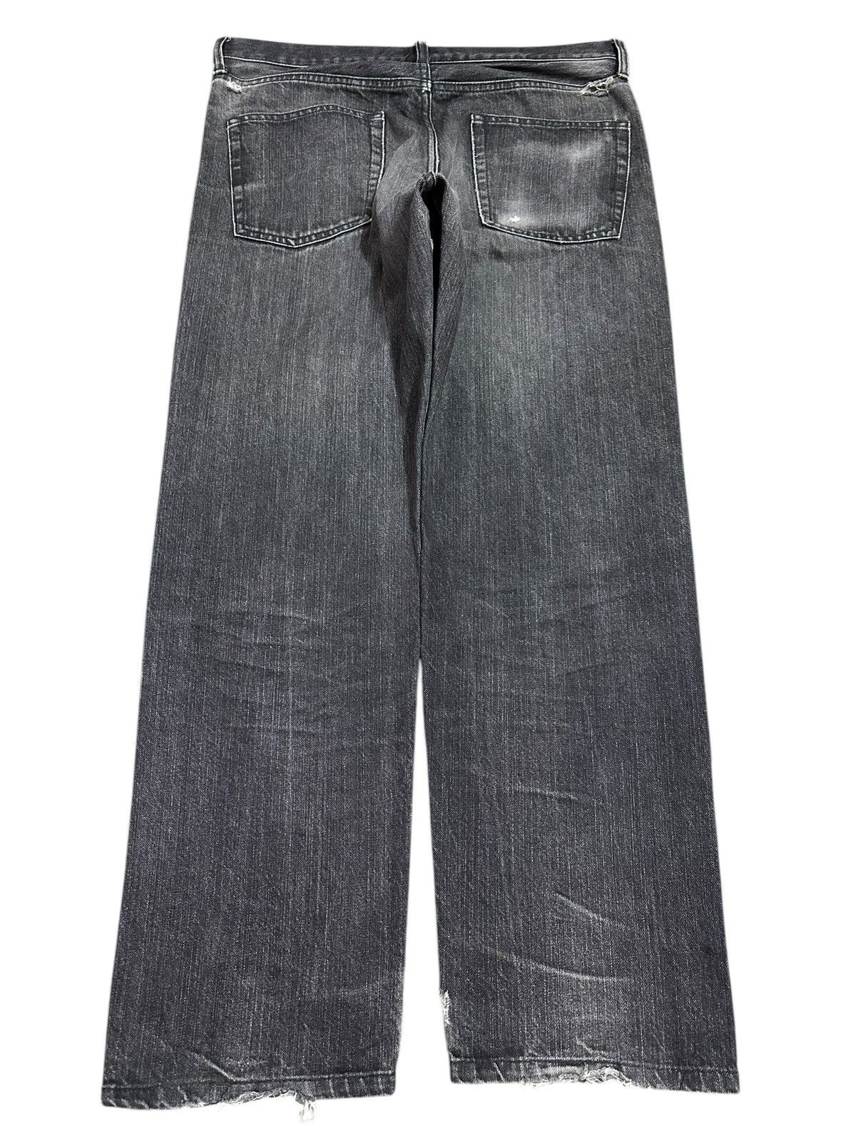 GU Vintage Japanese GU Faded Wash Style Baggy Jeans Size US 34 / EU 50 - 2 Thumbnail