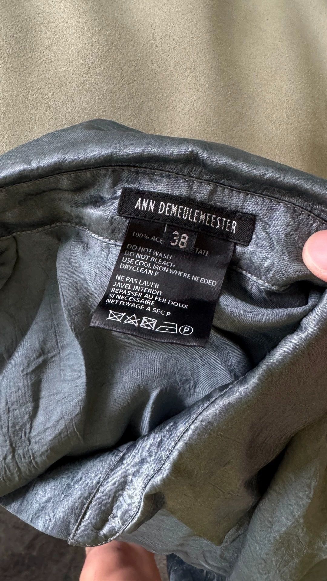 Ann Demeulemeester Ann Demeulemeester Slate Blue Shirt Size XS / US 0-2 / IT 36-38 - 8 Thumbnail