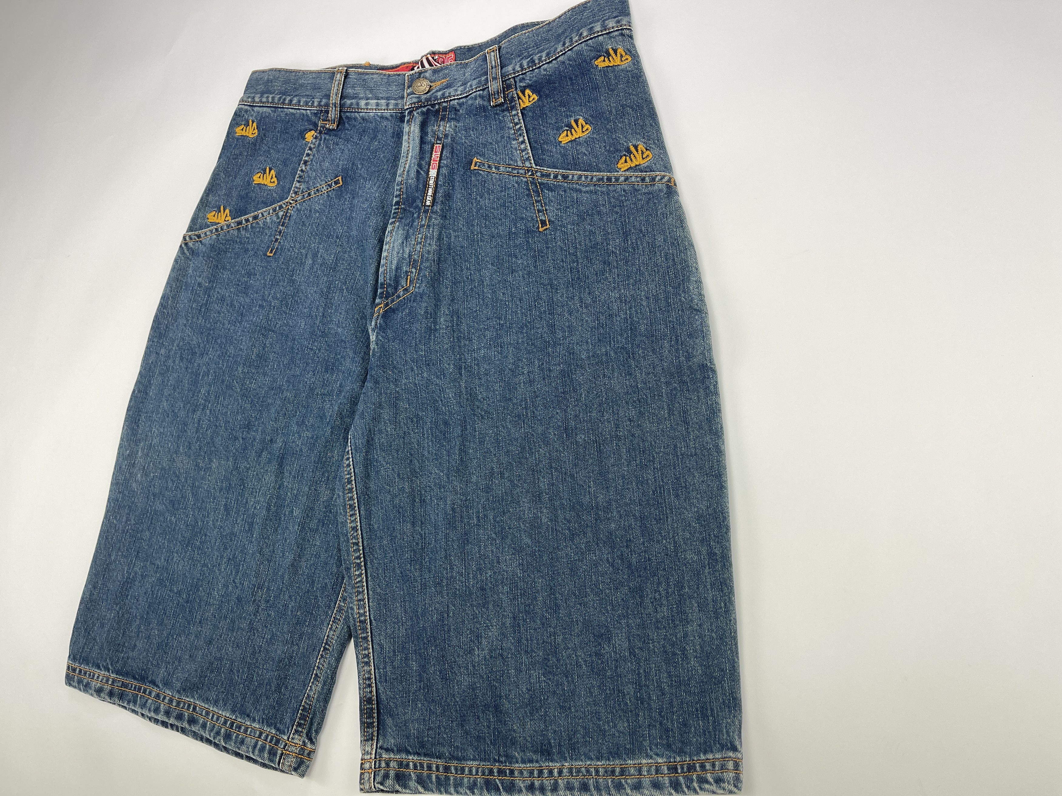 Vintage SWG Street War Gear jeans shorts vintage hip hop 90s size 32 Size US 32 / EU 48 - 7 Thumbnail