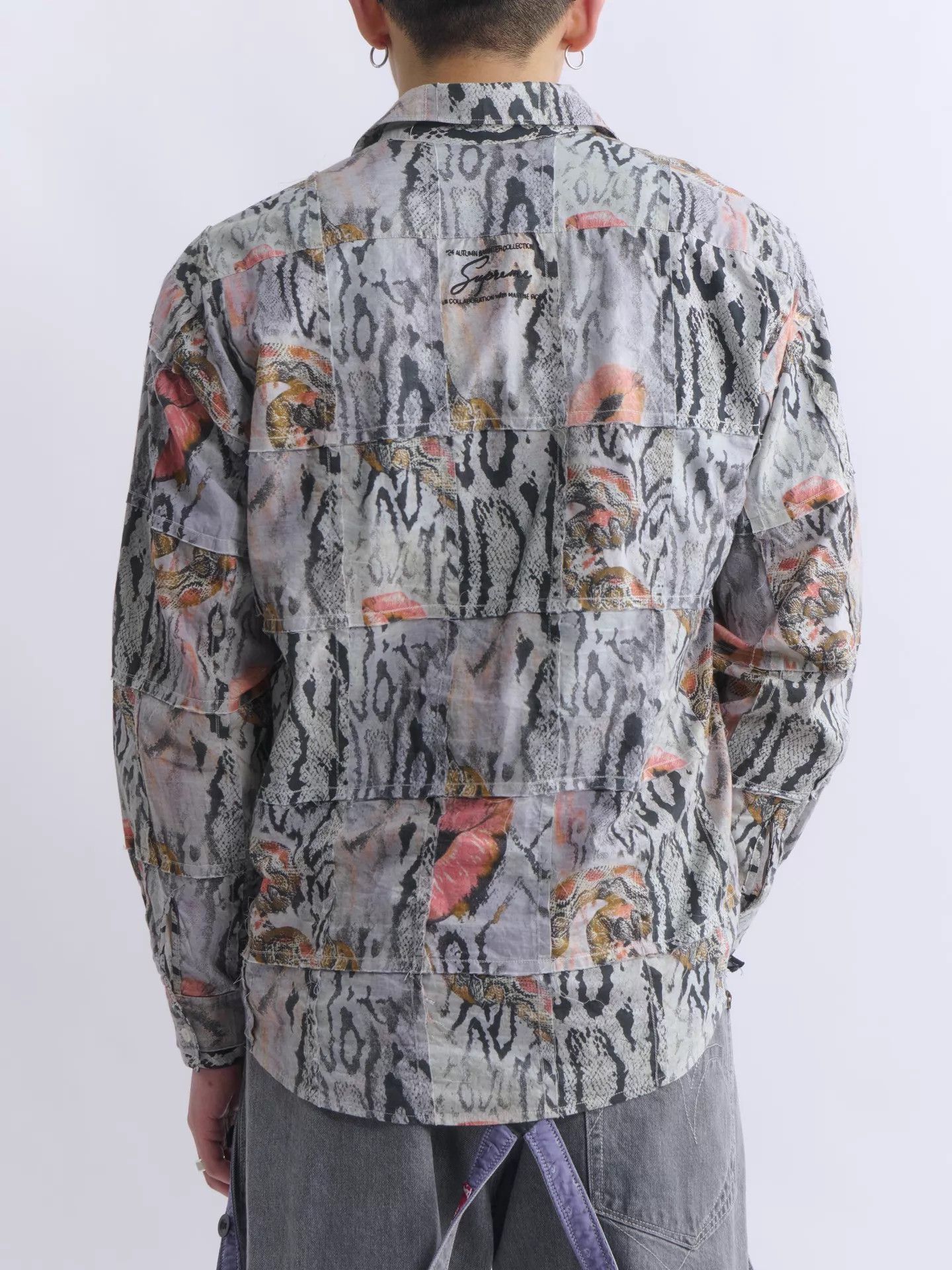 Supreme Supreme × Martine Rose 24AW Snake Print Paneled Shirt Size US M / EU 48-50 / 2 - 3 Thumbnail