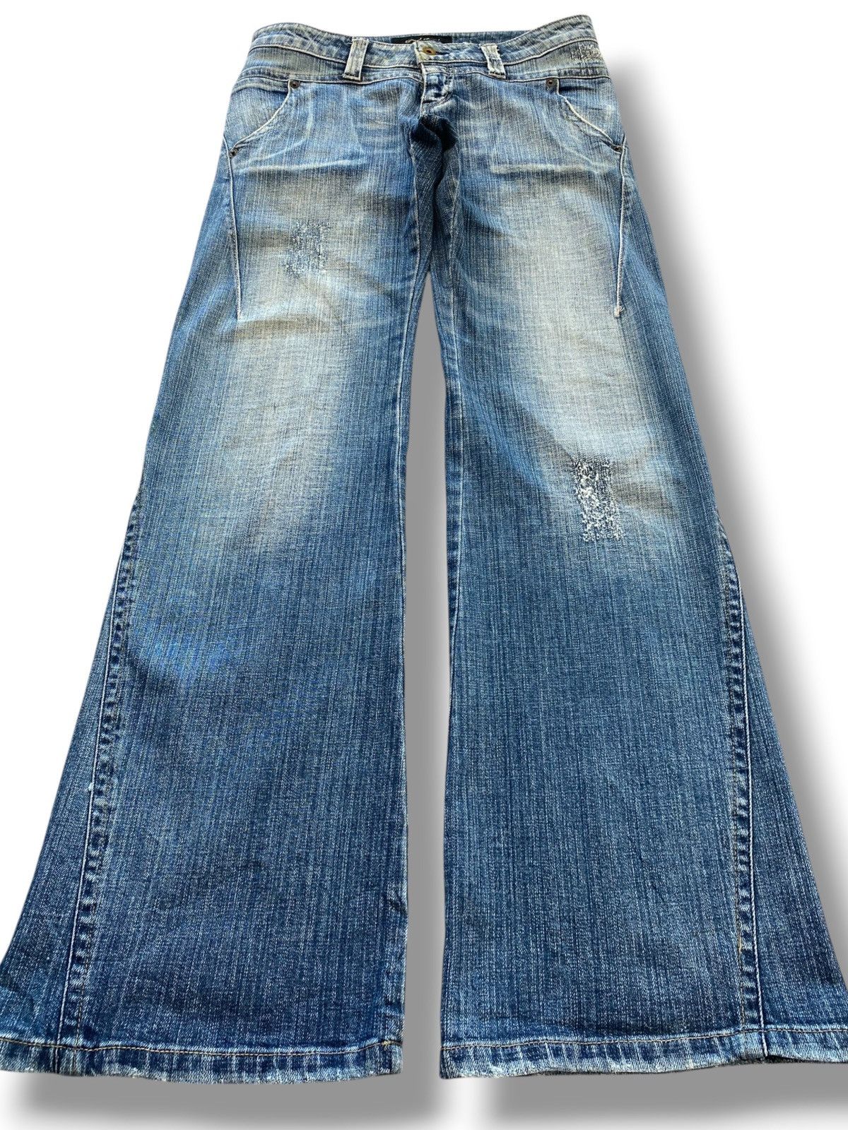 Other Camel Road Faded Wash Style Flare Bootcut Jeans Size US 33 - 1 Thumbnail