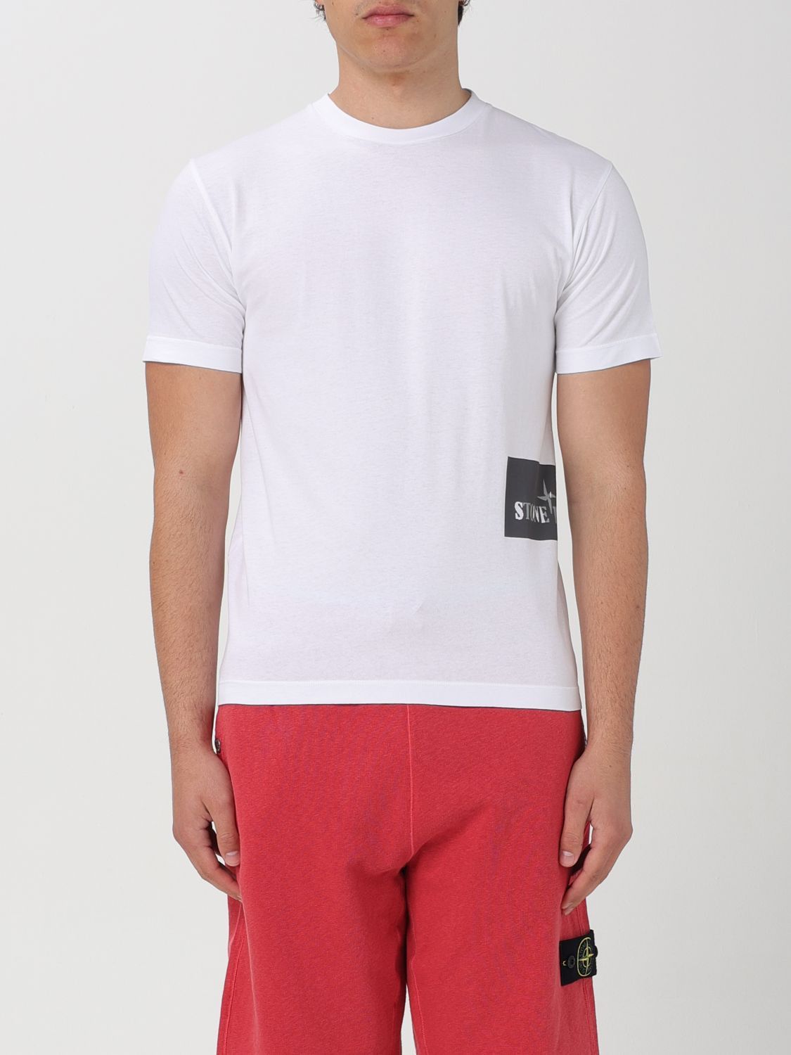 image of Stone Island T-Shirt Men White (Size Large)