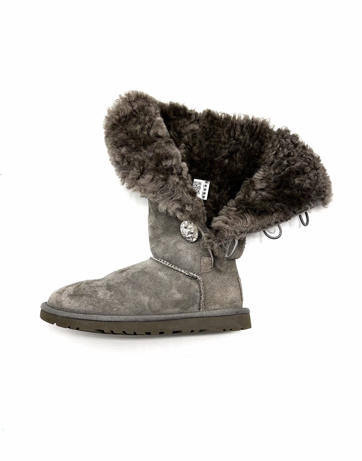 Ugg UGG Glam Bailey Button Sheepskin Suede Winter Boots Size US 5 / IT 35 - 7 Thumbnail