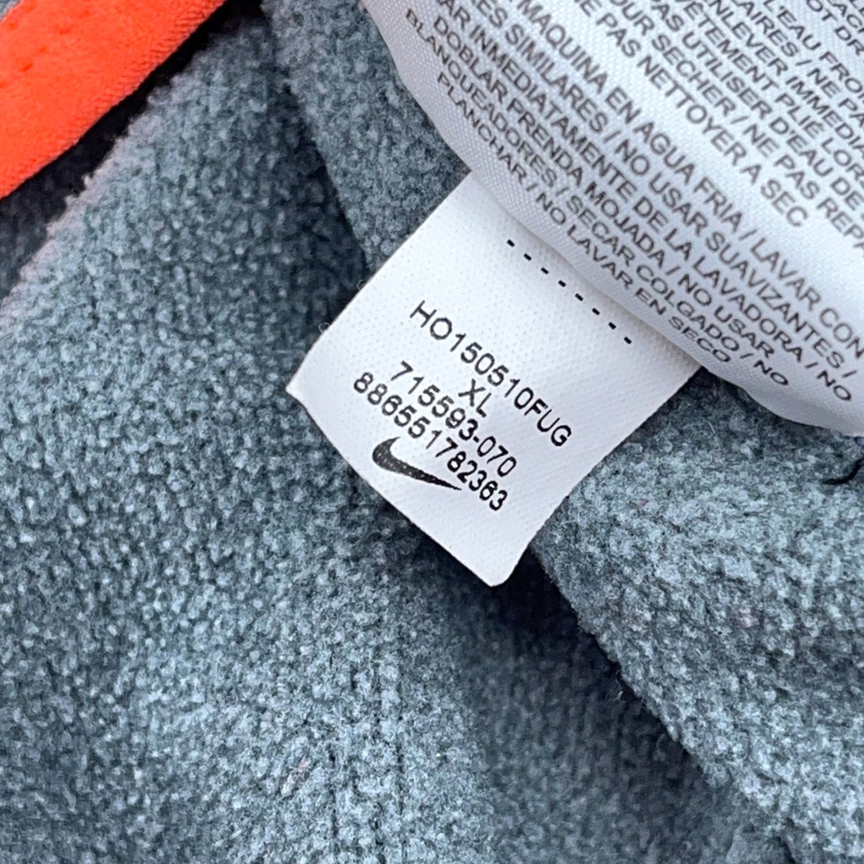Nike Nike Hoodie Women XL Gray Orange Sweatshirt Therma Fit Pullover Size XL / US 12-14 / IT 48-50 - 6 Thumbnail