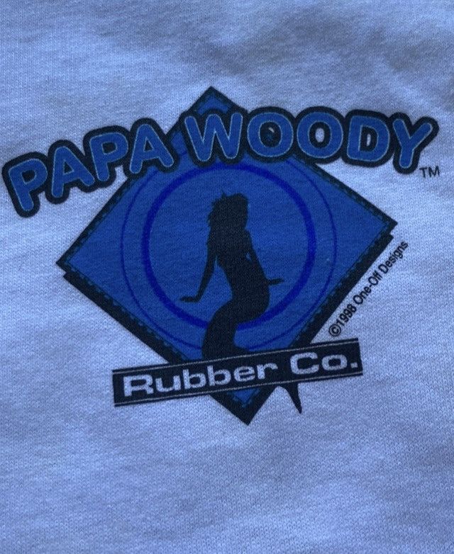 Fruit Of The Loom × Vintage Vintage Deadstock 1998 Pappa Woodys condoms Muscle Car tee Size US XL / EU 56 / 4 - 6 Thumbnail