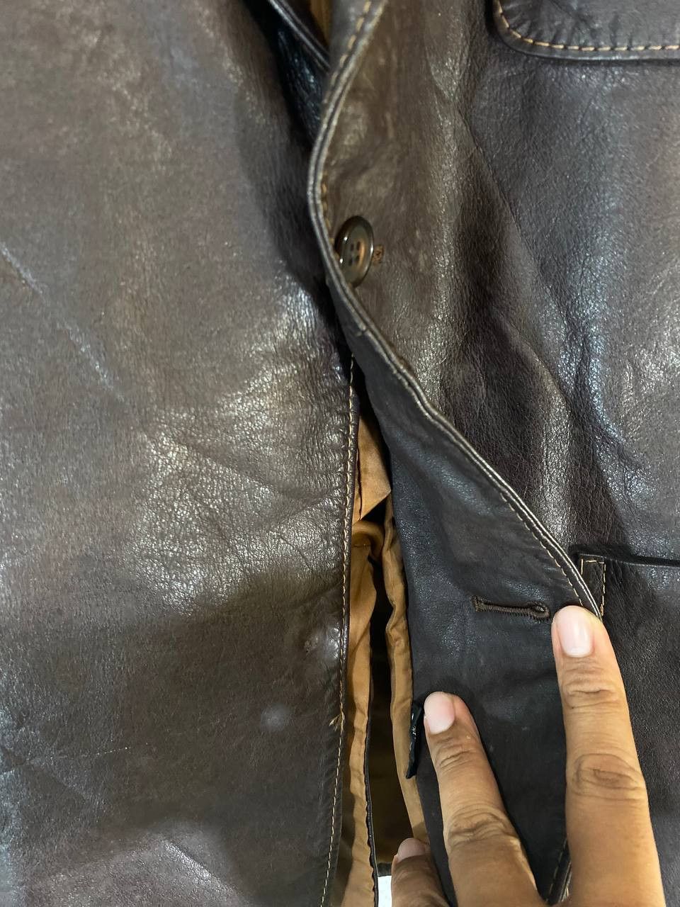 Japanese Brand vintage japanese brands pure leather jacket very nice design Size US M / EU 48-50 / 2 - 4 Thumbnail
