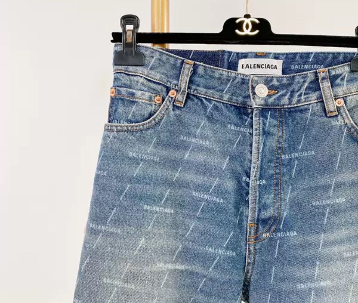 Balenciaga Balenciaga letter jeans2412-Nextarrow Size US 27 - 3 Thumbnail