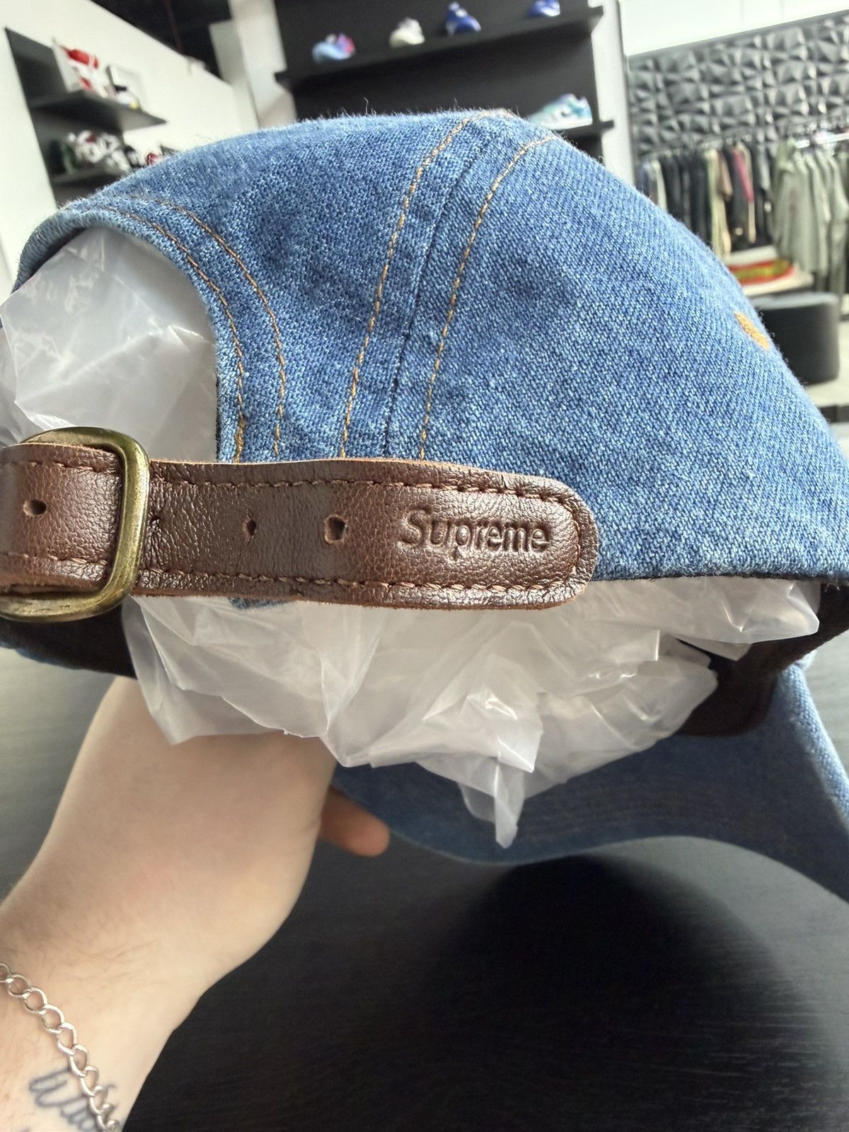 Supreme Supreme Denim Panel Hat Size ONE SIZE - 2 Thumbnail