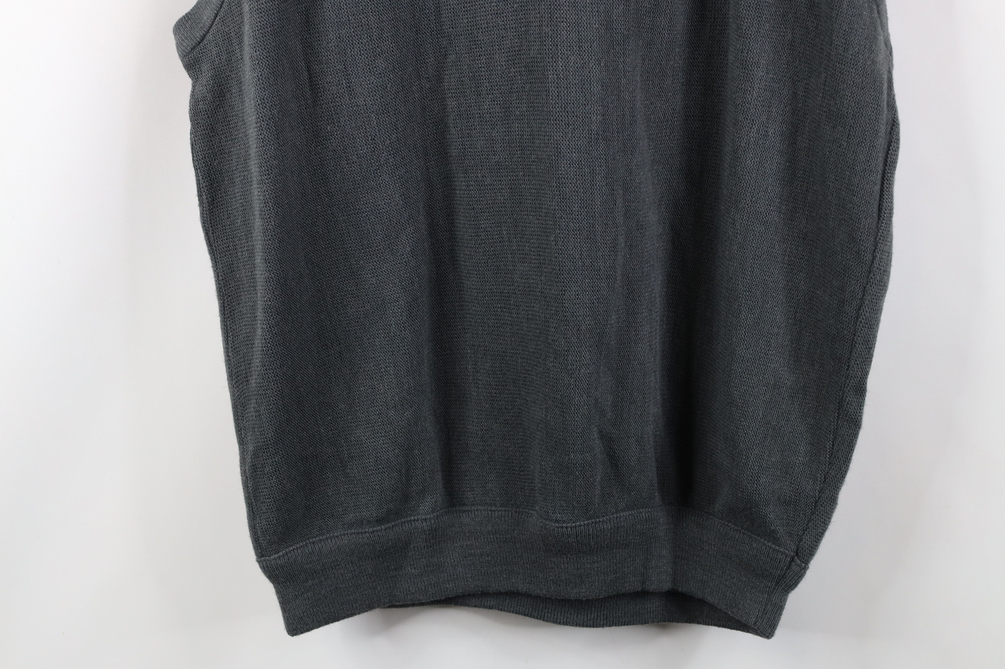 Izod Vintage 90s Izod Knit V-Neck Sweater Vest Gray Acrylic USA Size US XL / EU 56 / 4 - 11 Thumbnail