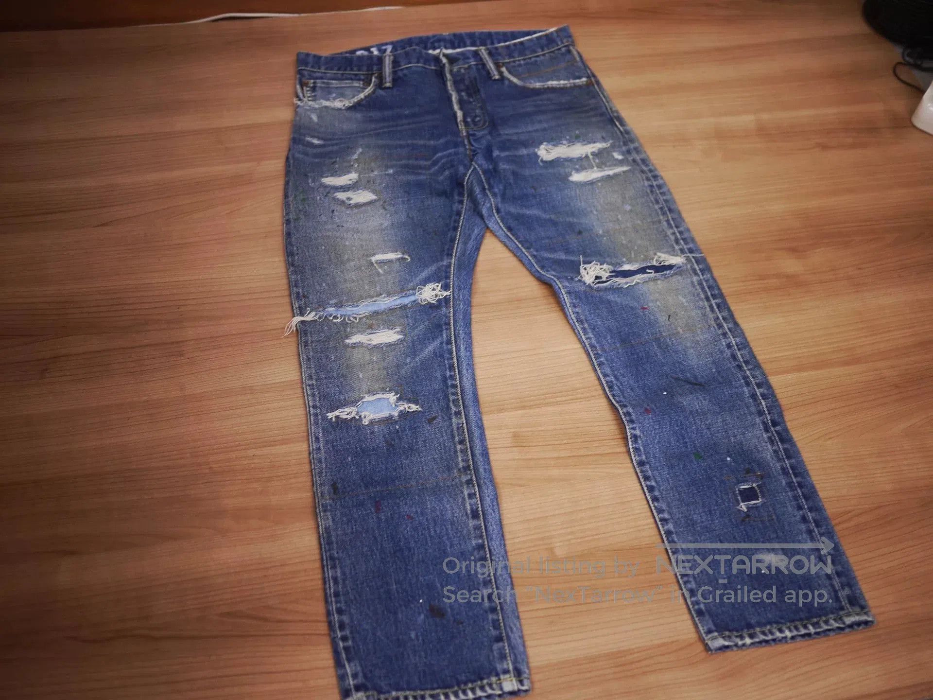 Visvim visvim social sculpture distressed denim pants. Size US 32 / EU 48 - 2 Thumbnail