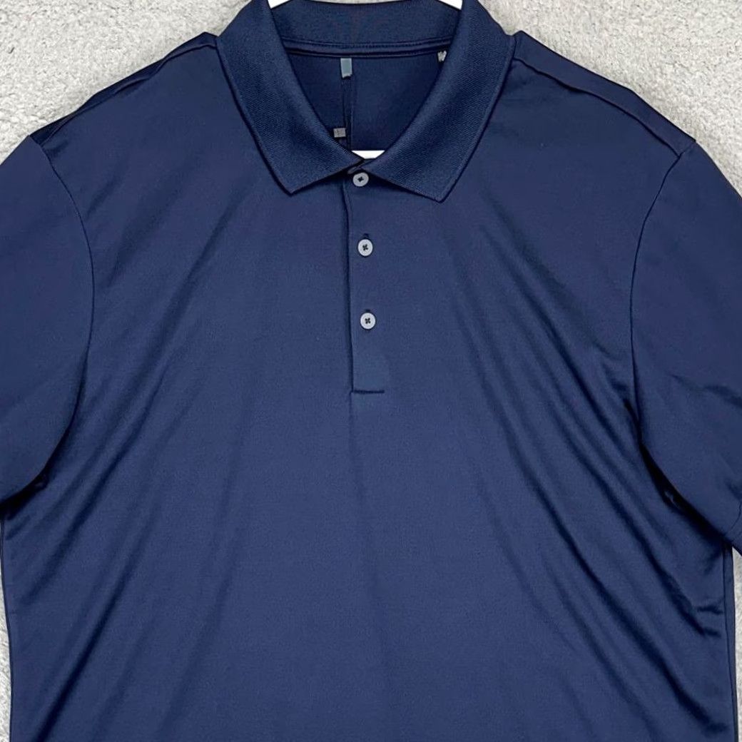 Adidas Adidas Golf Polo Shirt Mens Large Navy Blue Short Sleeve Athletic Breathable Collared Golfing Sport Shirt Size US L / EU 52-54 / 3 - 2 Thumbnail