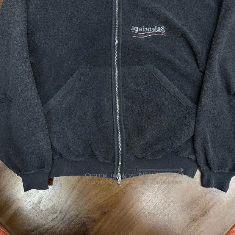 Balenciaga Balenciaga Reversible logo distressed zipper jacket Size US L / EU 52-54 / 3 - 3 Thumbnail