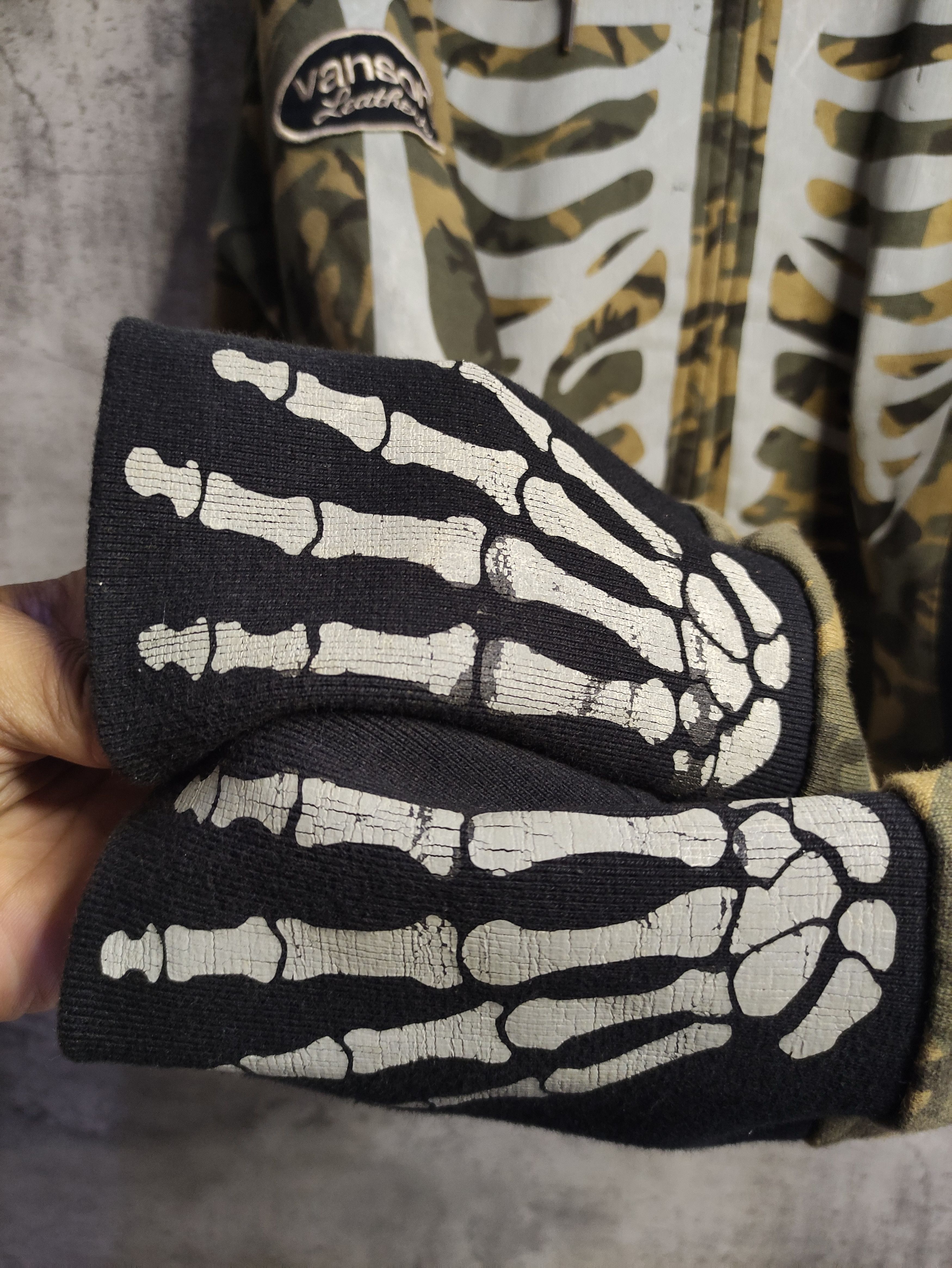 Bones × Vanson Leathers Vintage Rare - Vanson Bones Skeleton Camo Size US XXL / EU 58 / 5 - 3 Thumbnail