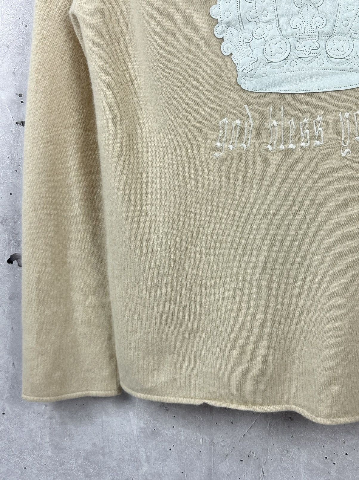Japanese Brand × Vintage Vintage Made in Japan God Save The Queen Cashmere Sweater Size US M / EU 48-50 / 2 - 11 Thumbnail
