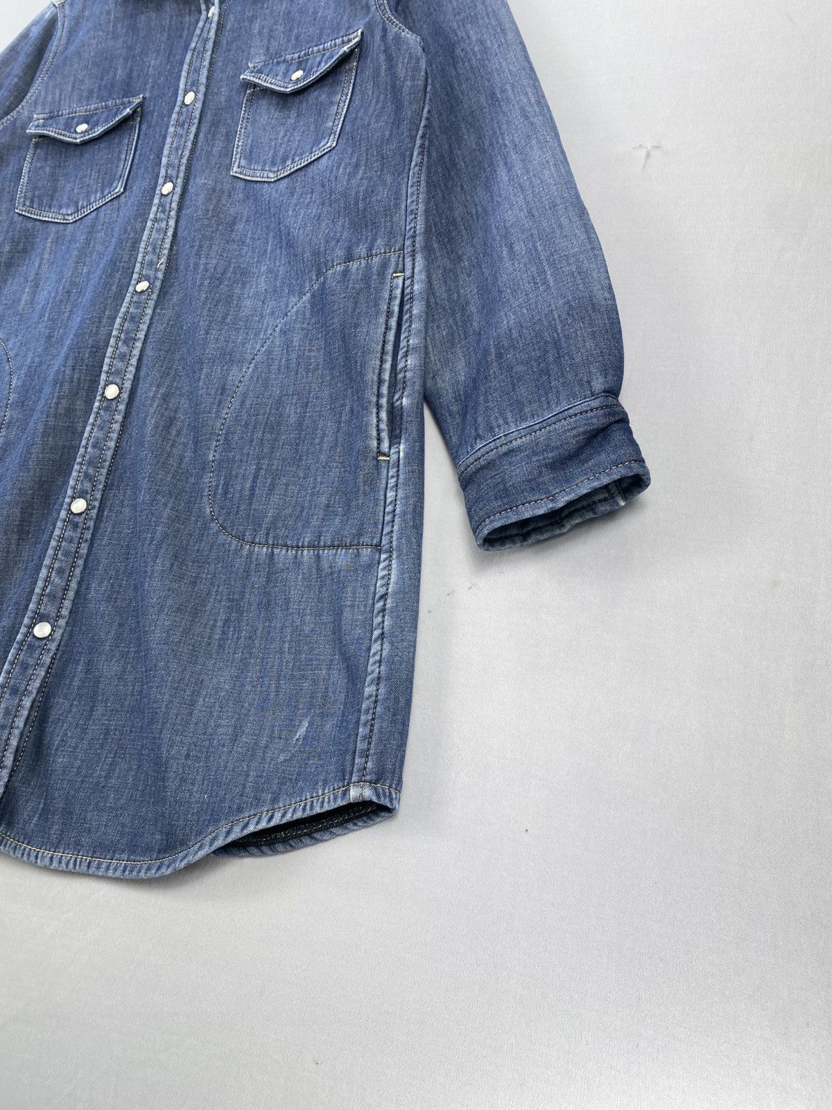 Japanese Brand Vintage Closshi Premium Blue Denim Jacket Size S / US 4 / IT 40 - 3 Thumbnail