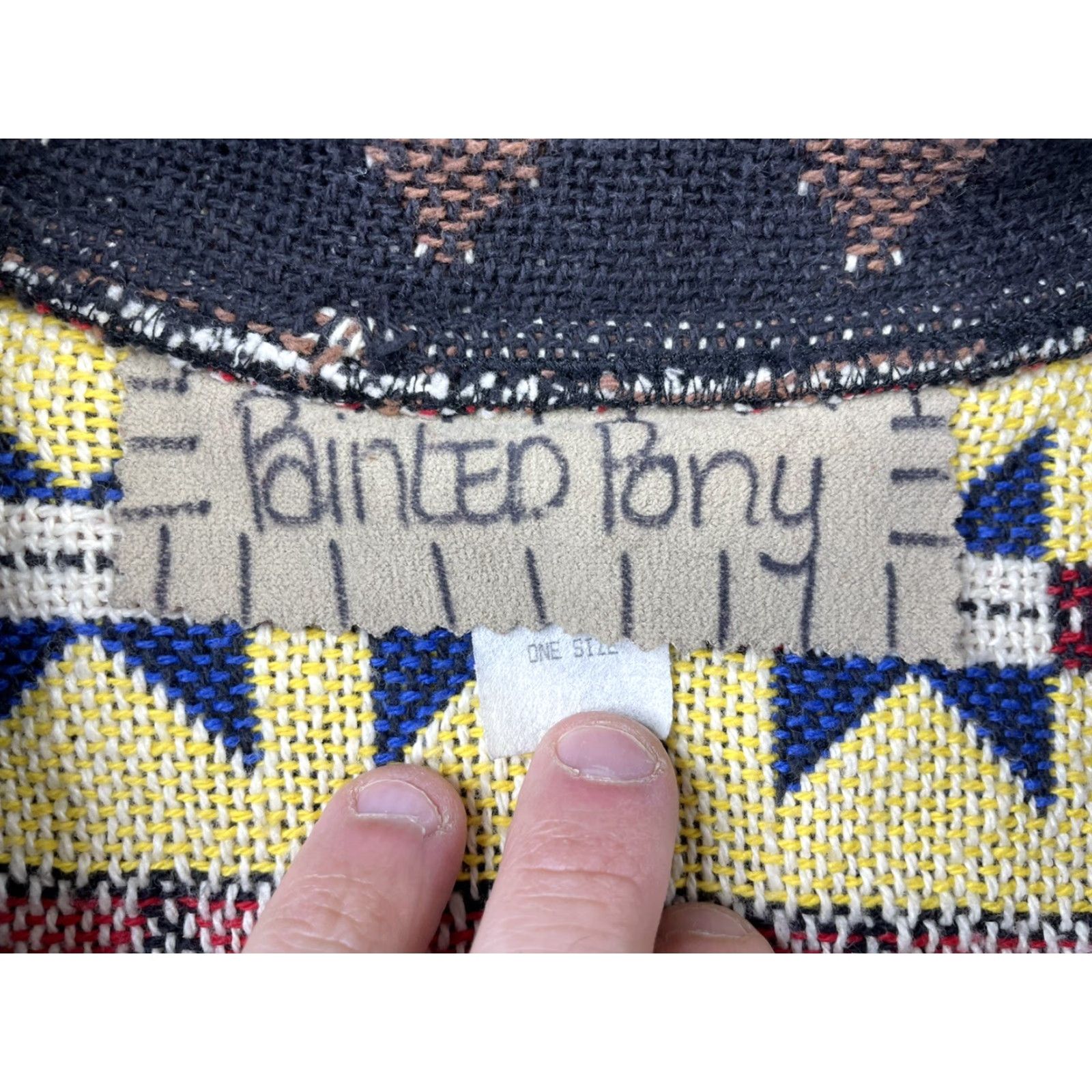 PONY VINTAGE Vintage Painted Pony Southwestern Tapestry Jacket Aztec Moose Bear Women's OS Size ONE SIZE - 2 Thumbnail