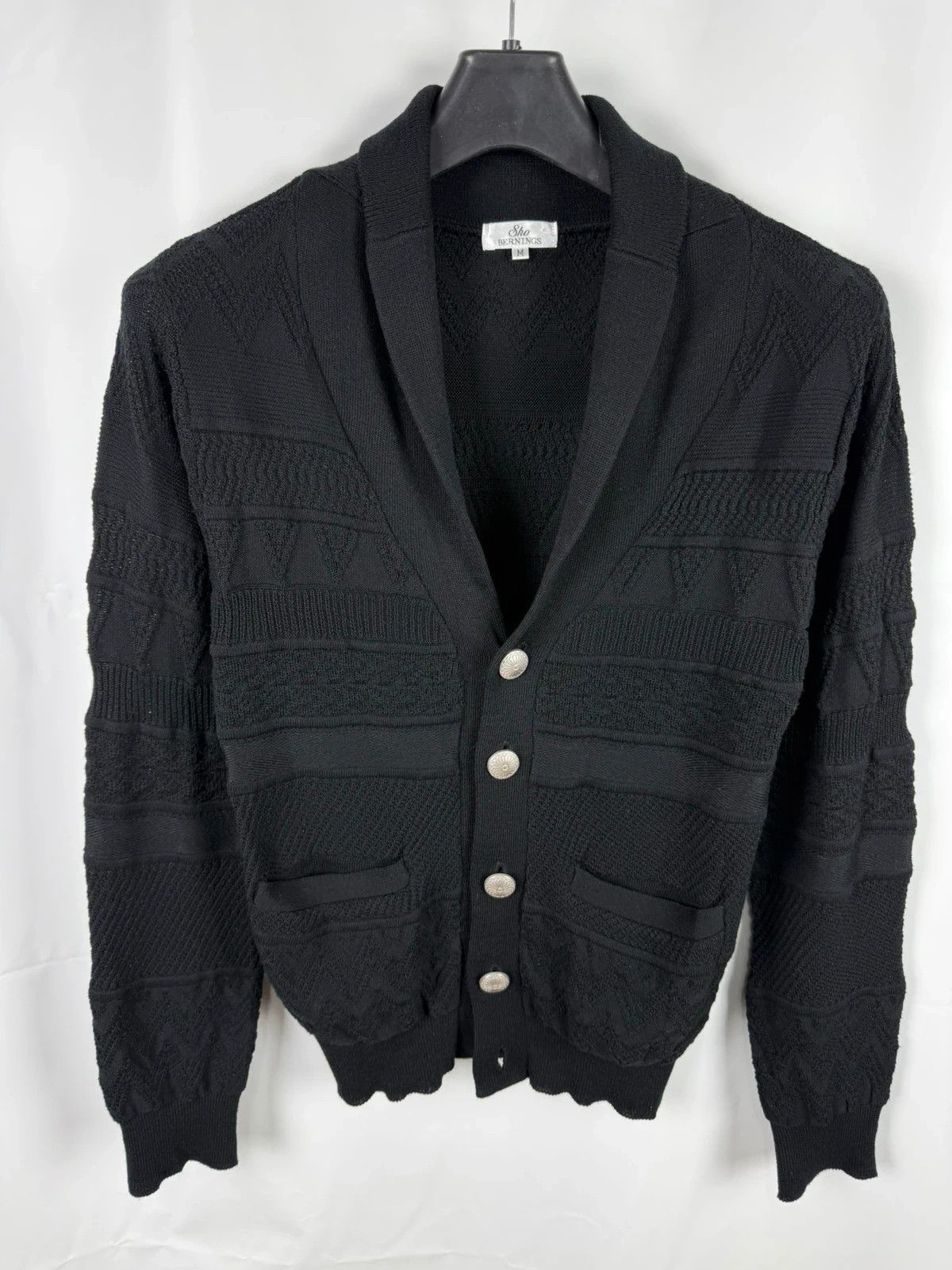 BERNINGS SHO Sho Bernings Japan Cardigan Black Cotton Polyester size M Size US M / EU 48-50 / 2 - 1 Thumbnail