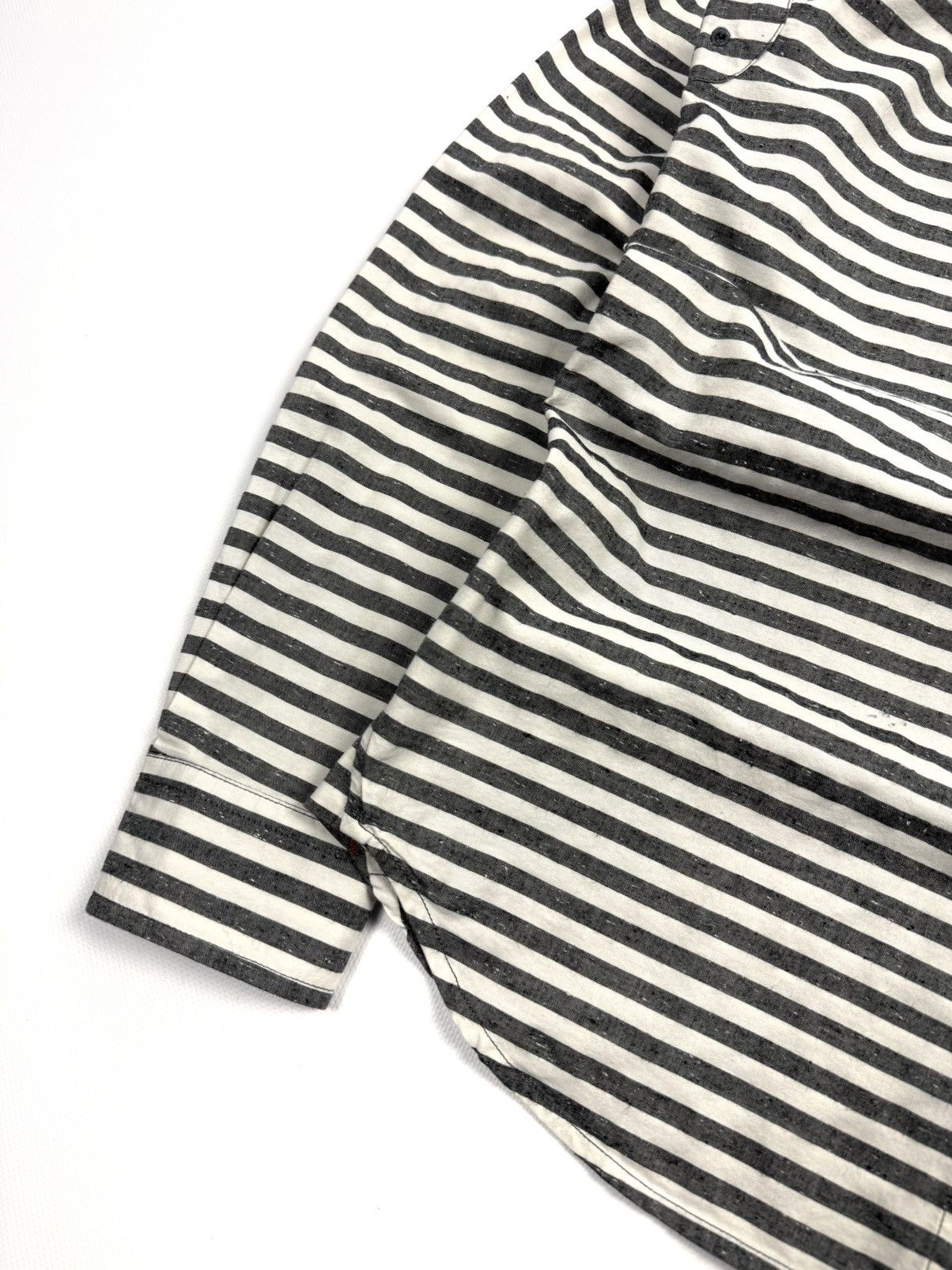 Diesel Diesel Vintage Prison Style Striped Button Shirt Cotton Gray Size US M / EU 48-50 / 2 - 12 Thumbnail