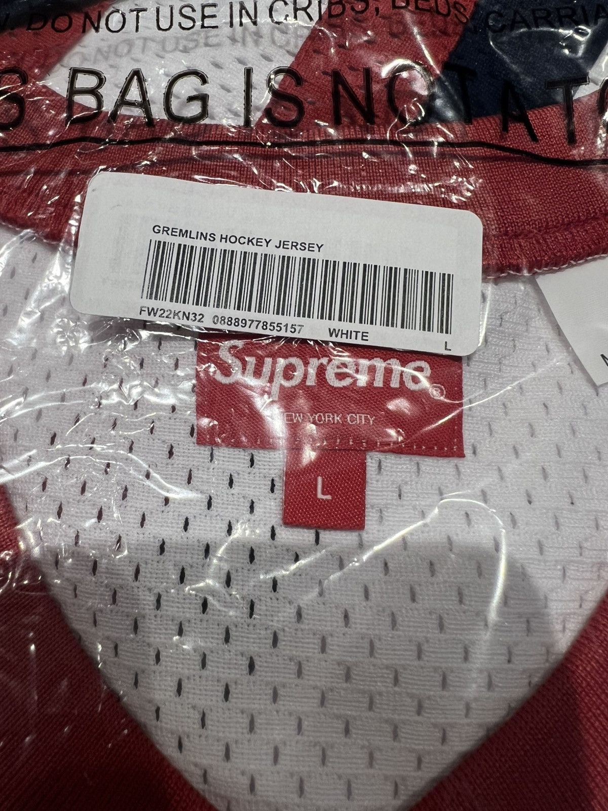 Supreme Supreme Gremlins Hockey Jersey White Large Size US L / EU 52-54 / 3 - 5 Thumbnail