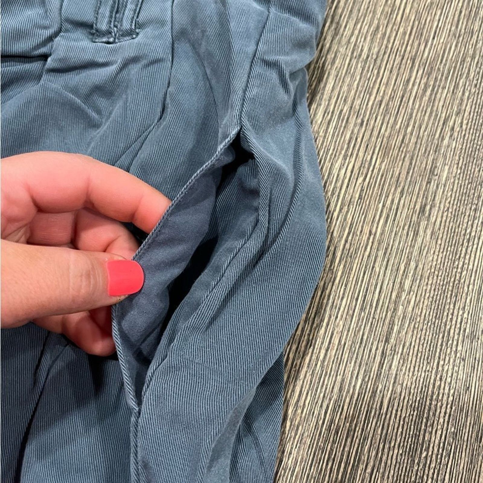 Urban Outfitters Urban Outfitters Paperbag Pants Wide Leg Blue Medium Size 29" - 4 Thumbnail