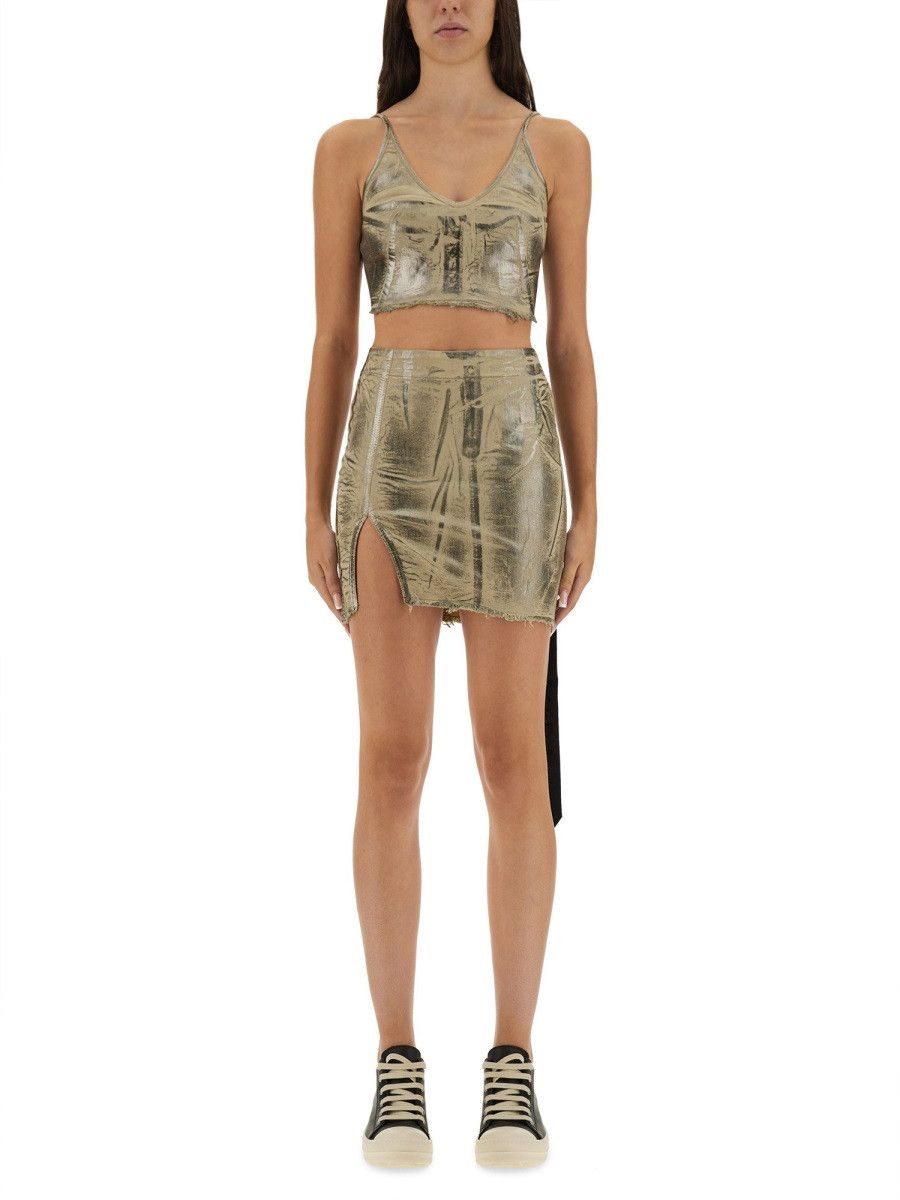 Rick Owens Drkshdw RICK OWENS DRKSHDW TOP "MINIMAL" - BEIGE Size S / US 4 / IT 40 - 1 Thumbnail