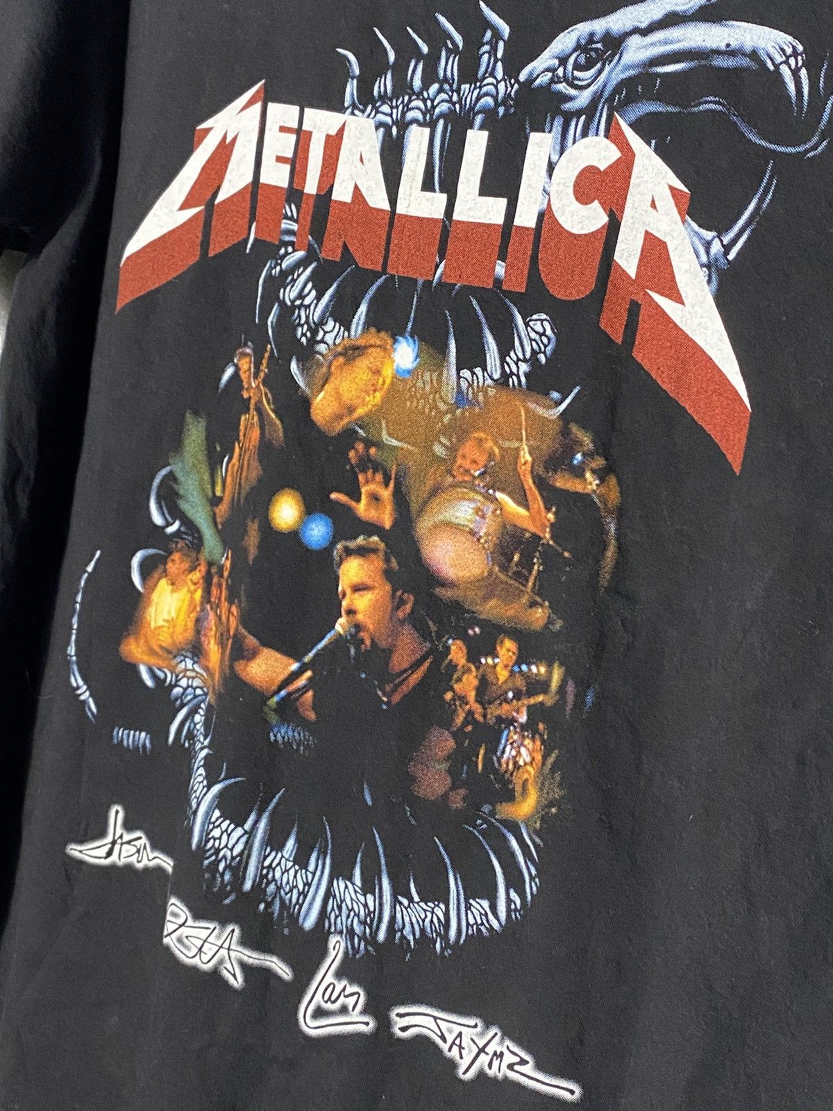 Metallica × Vintage Vintage Y2K Metallica Rock T-shirt Snake Skull Logo Size US XL / EU 56 / 4 - 5 Thumbnail