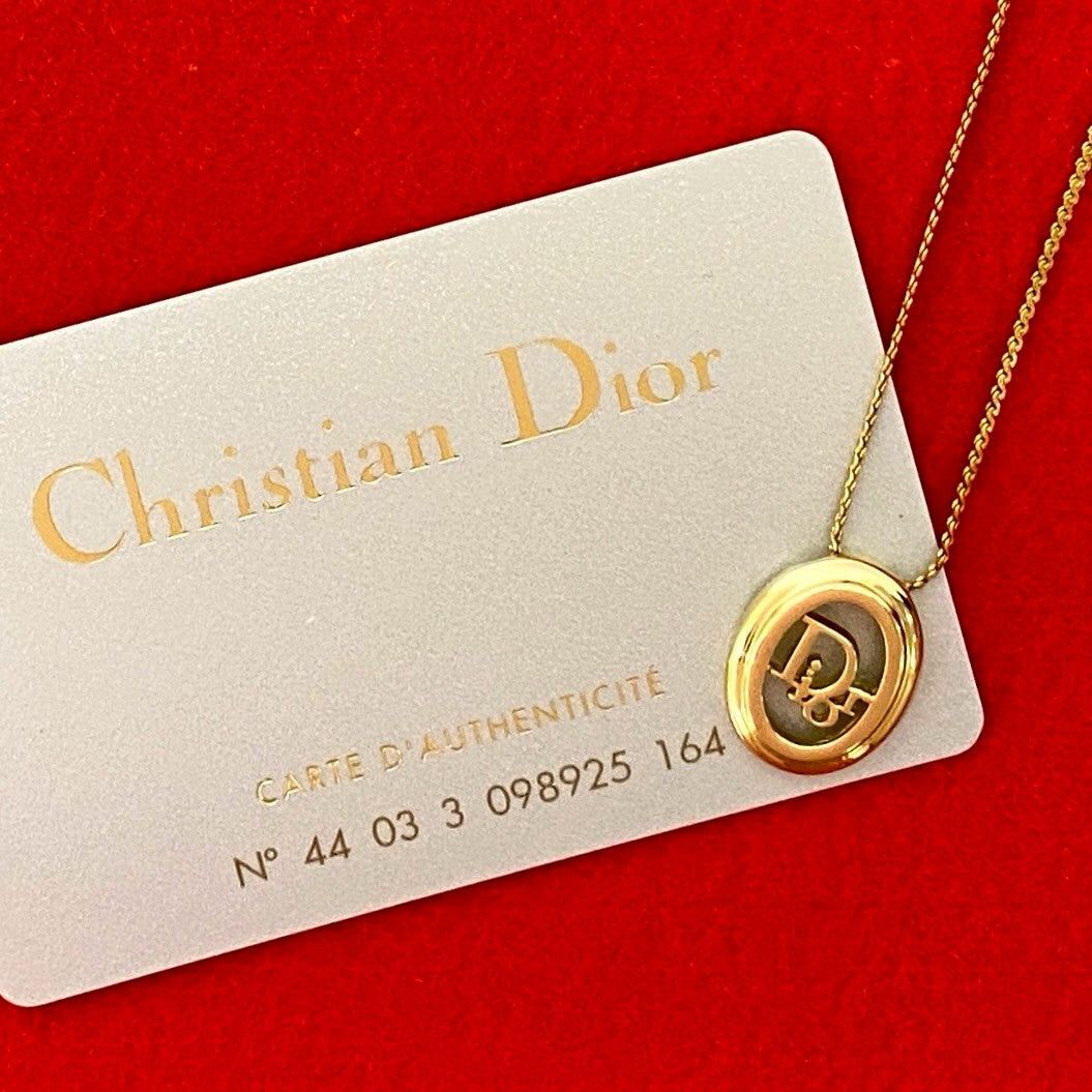 Dior Dior Necklace Gold Plated Size ONE SIZE - 1 Thumbnail