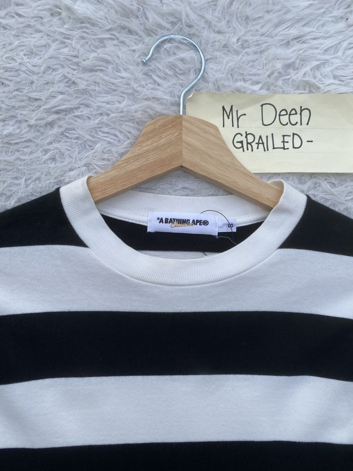 Bape Rare BAPE Stripes Longsleeve Shirt Size US S / EU 44-46 / 1 - 8 Thumbnail