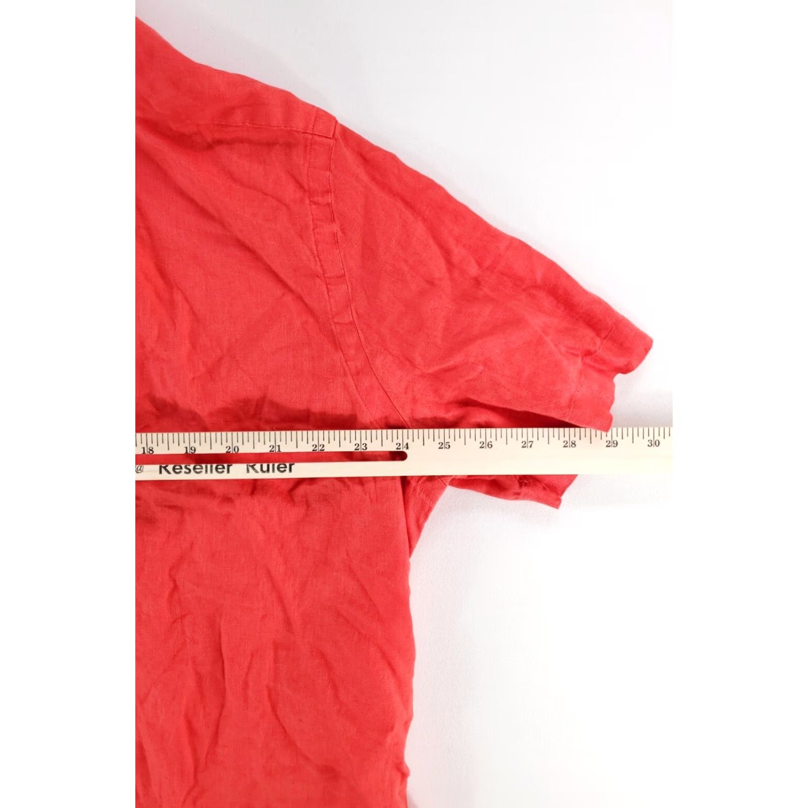 Polo Ralph Lauren Polo Ralph Lauren Shirt Mens XXL Red Linen Short Sleeve Button-Down Classic Fit Size US XXL / EU 58 / 5 - 6 Thumbnail